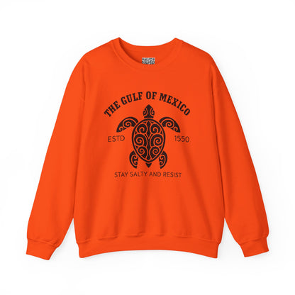 Gulf of Mexico Turtle Sweatshirt - Stay Salty and Resist