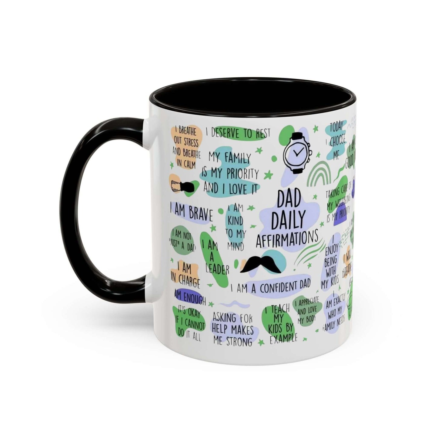 Dad Affirmations Multi Color Mug