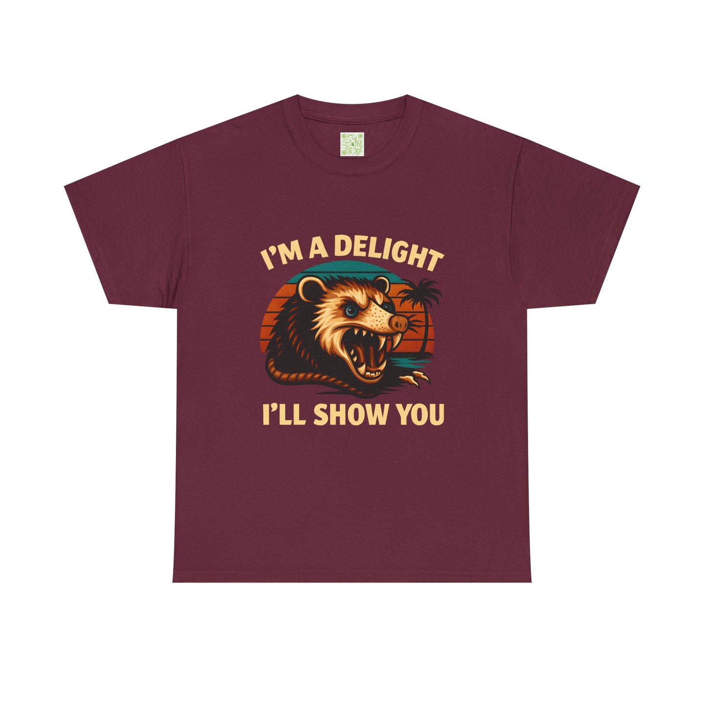Angry Opossum Shirt, "I’m a Delight, I’ll Show You", Funny Opossum, Opossum Lover Shirt, Graphic Tee, Top Selling T-Shirts