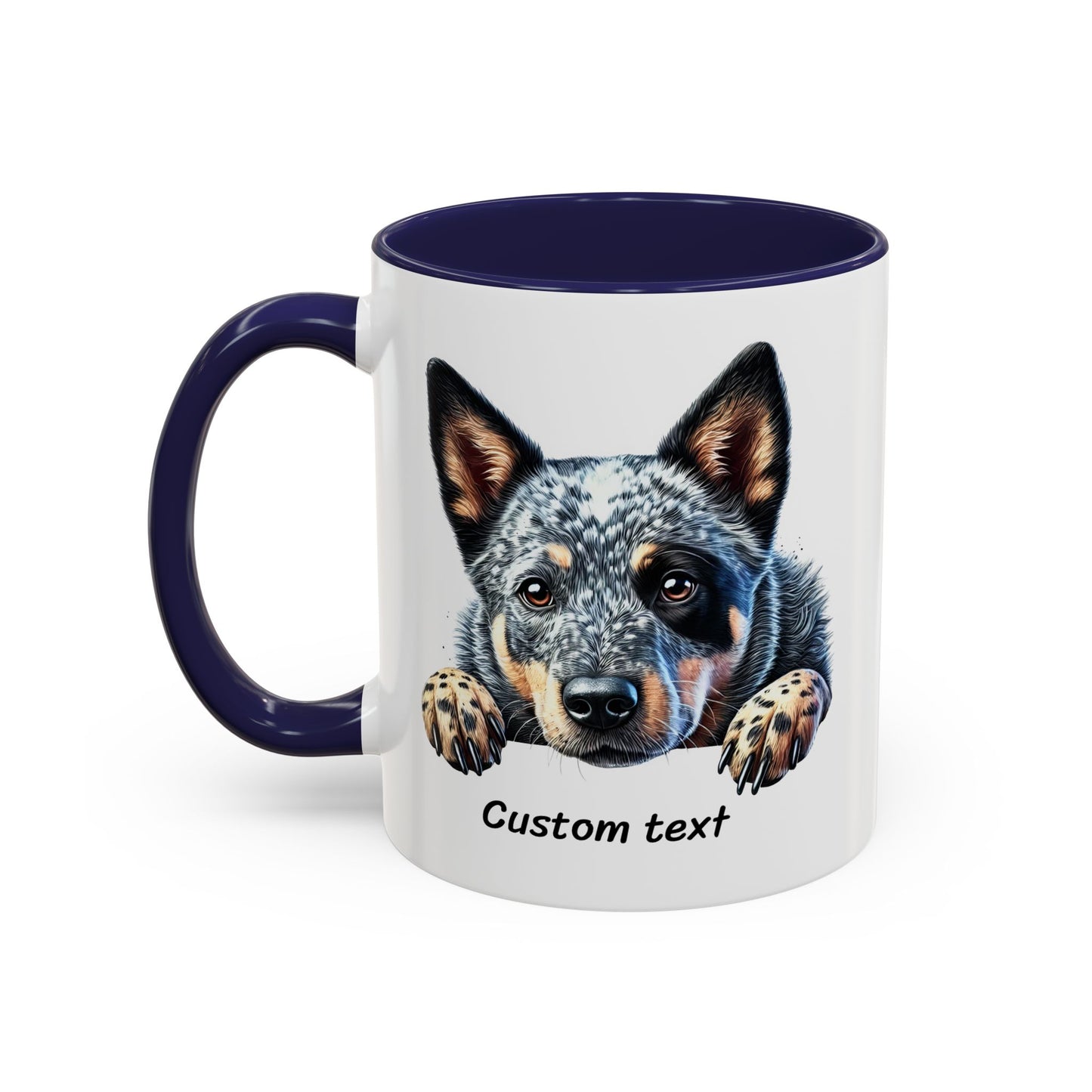 Funny Dog Lover Australian Cattle Dog Accent Mug, Sassy Coffee Cup with Dog is Friendly, I am Not Quote, Perfect Gift for Dog Moms