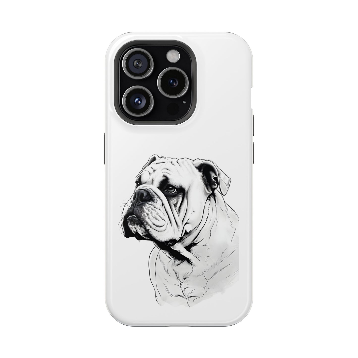 Bulldog Magnetic Tough Cases - Durable Phone Protection, Pet Lovers Gift, Animal Accessories, Unique Design, Personalized Tech