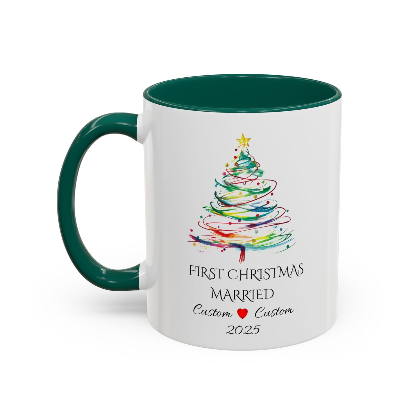 First Year Married Mug, Mr and Mrs Mug, Couple Mug, First Christmas Married, Just Married Gift, Newlywed Gift Ideas