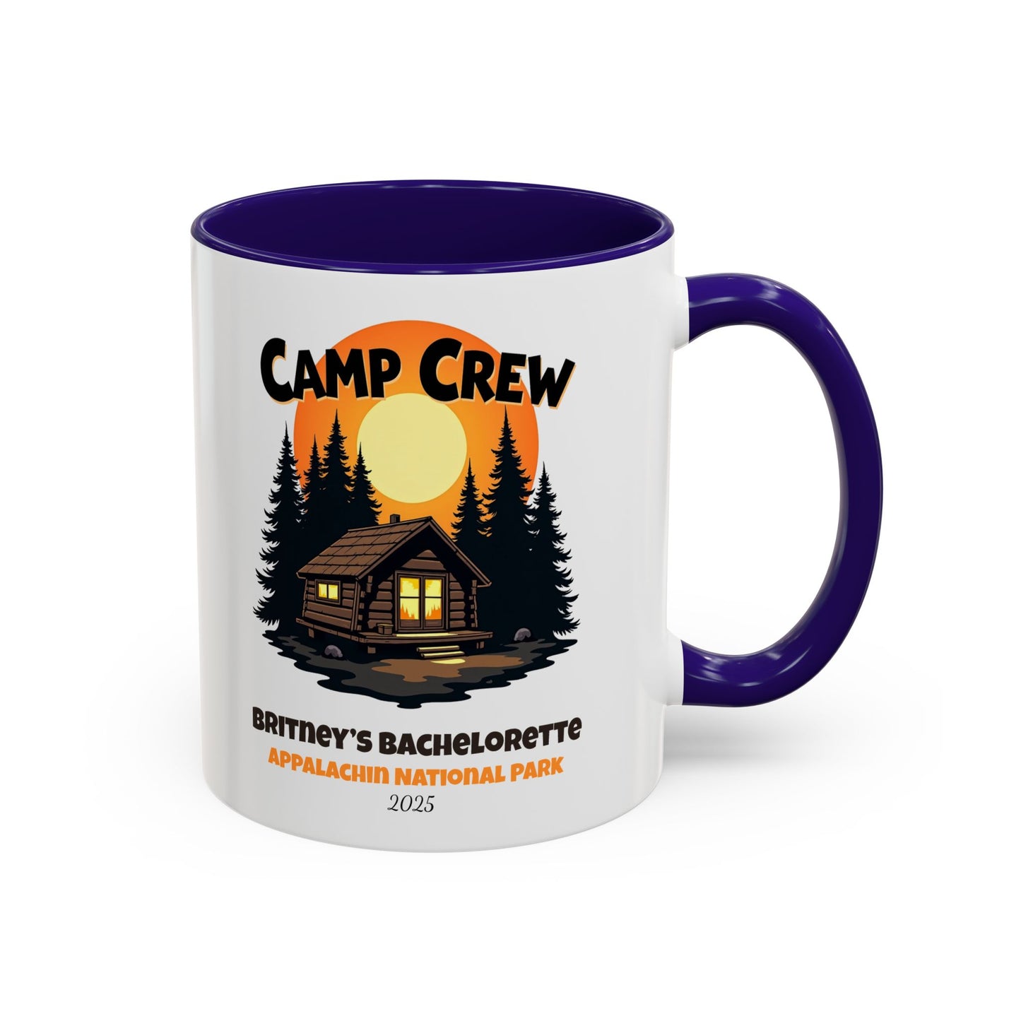 Camp Crew Accent Coffee Mug, Hen Party Favors, Camp Bachelorette, Bachelorette Cup, Girls Trip Gifts, Bride Tribe