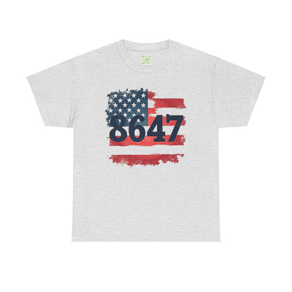 US Flag 8657 Patriotic Cotton Tee, 8647 Shirt, Resist Project 2025, Unisex Tee, Outdoor Adventures, Streetwear, Gift For Him, Gift For Her