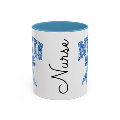 NICU Nurse Chinoiserie Accent Coffee Mug, Nurse Retirement Mug, NICU Nurse Mug, New Job Gift, Mug For NICU Nurse