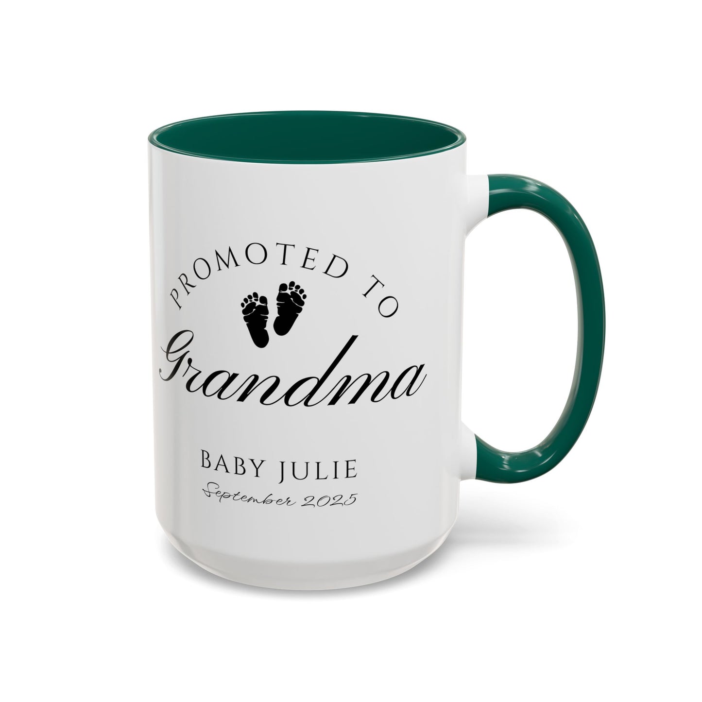 Promoted to Grandma Mug, Pregnancy Announcement Coffee Cup, Baby Reveal Gift, New Grandparent Mug, Grandma to Be Gift, Custom Baby Announcement