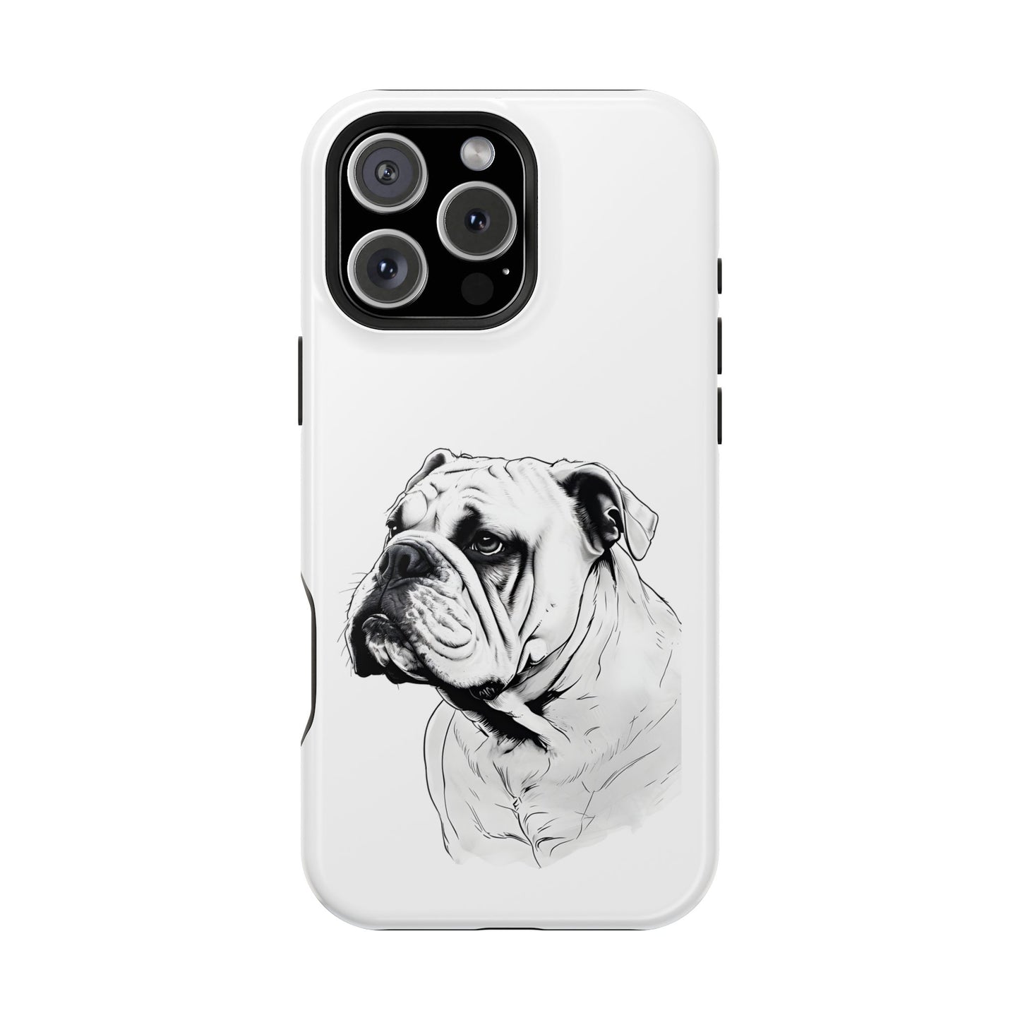 Bulldog Magnetic Tough Cases - Durable Phone Protection, Pet Lovers Gift, Animal Accessories, Unique Design, Personalized Tech