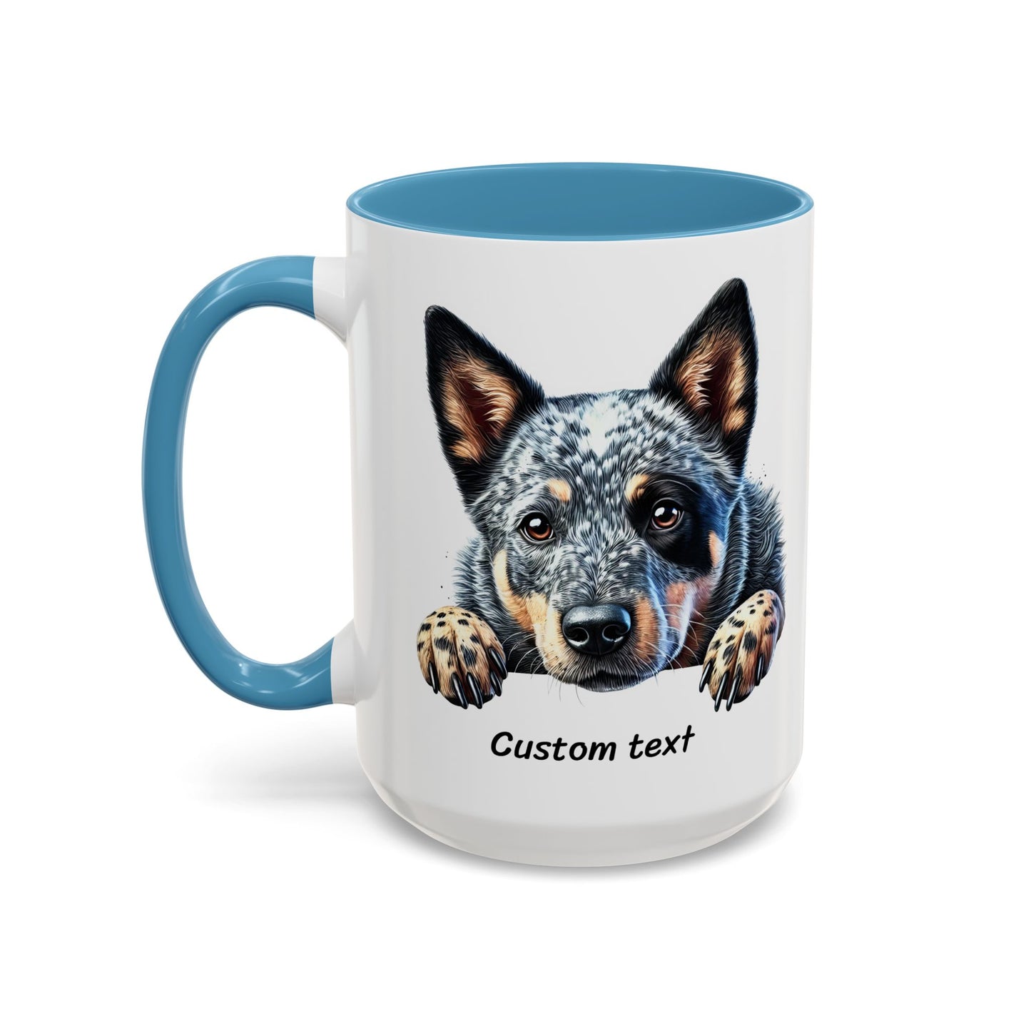 Funny Dog Lover Australian Cattle Dog Accent Mug, Sassy Coffee Cup with Dog is Friendly, I am Not Quote, Perfect Gift for Dog Moms