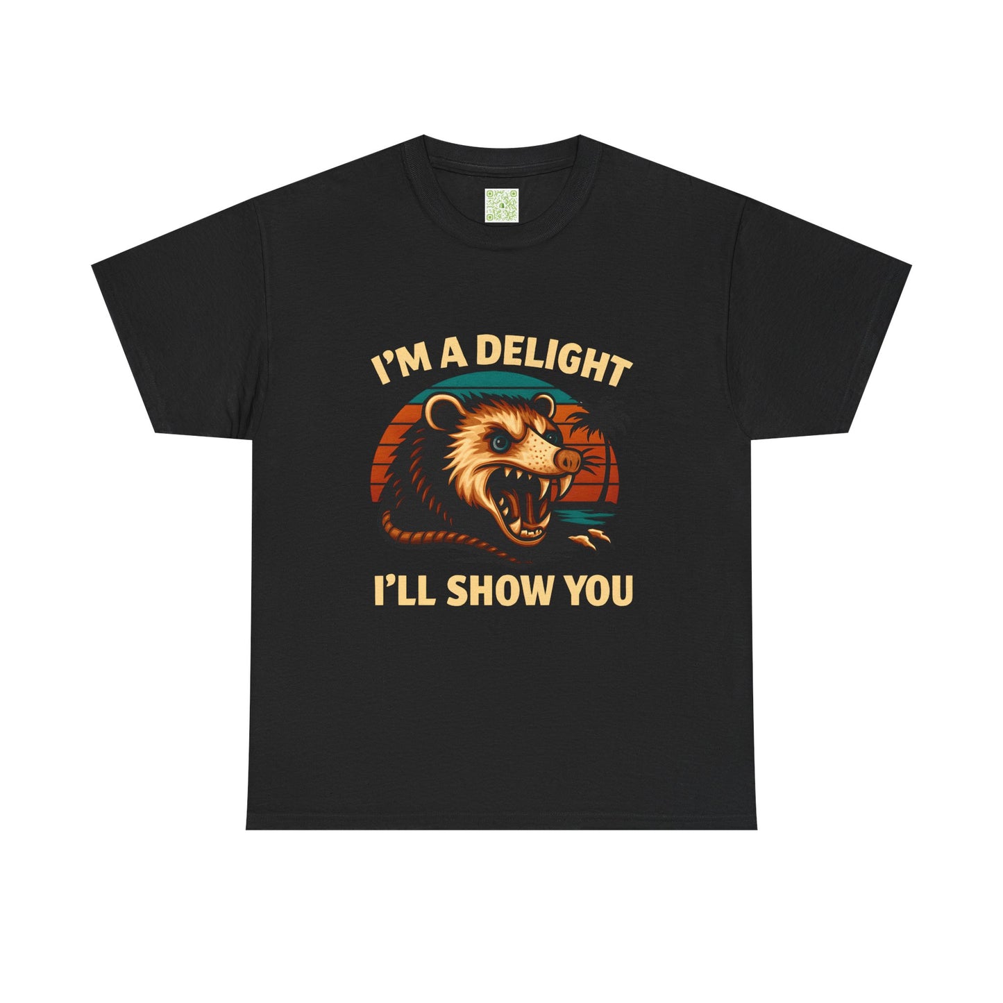 Angry Opossum Shirt, "I’m a Delight, I’ll Show You", Funny Opossum, Opossum Lover Shirt, Graphic Tee, Top Selling T-Shirts