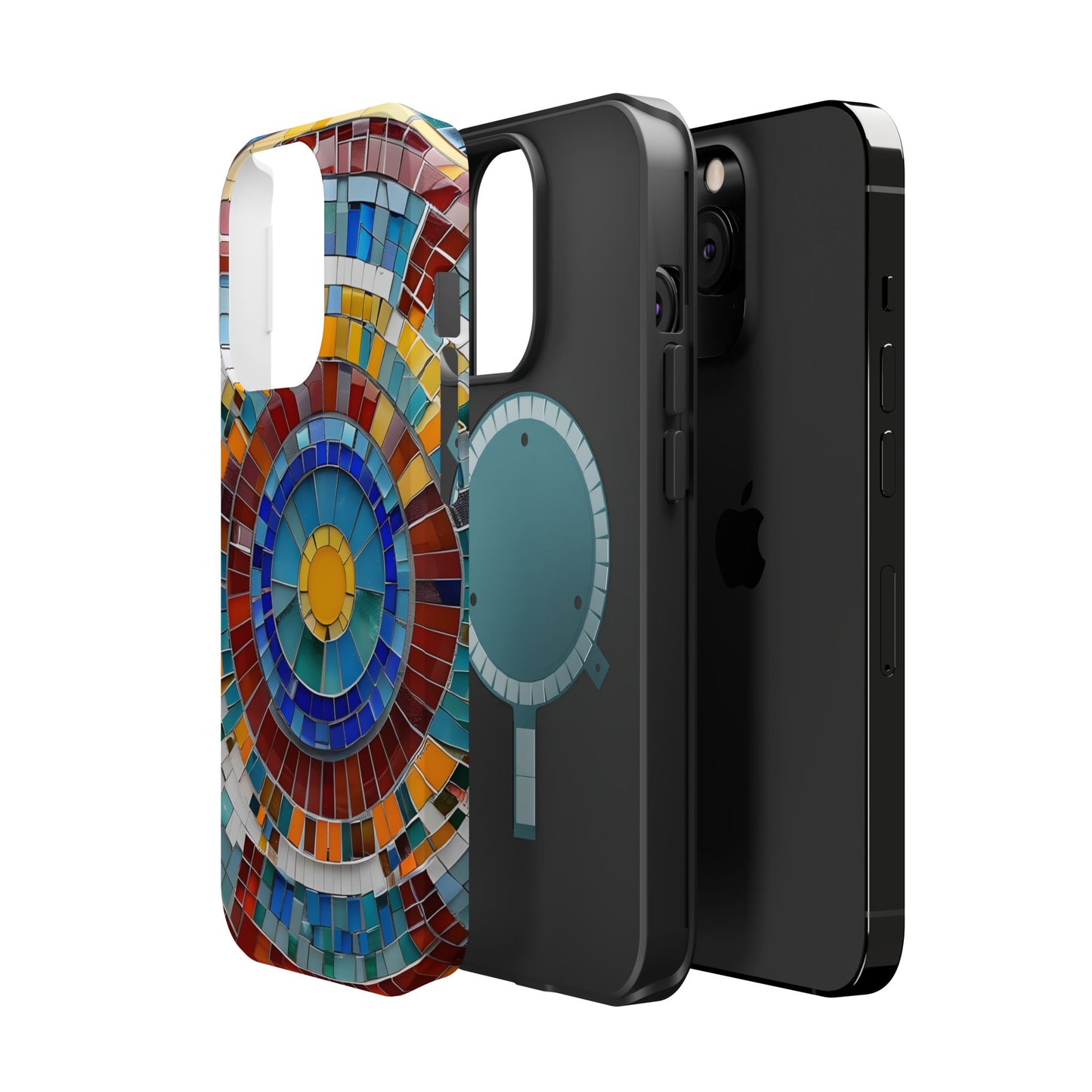 Vibrant Mosaic  iPhone Case - Colorful iPhone Cover, Unique Phone Accessory, MegSafe iPhone cover