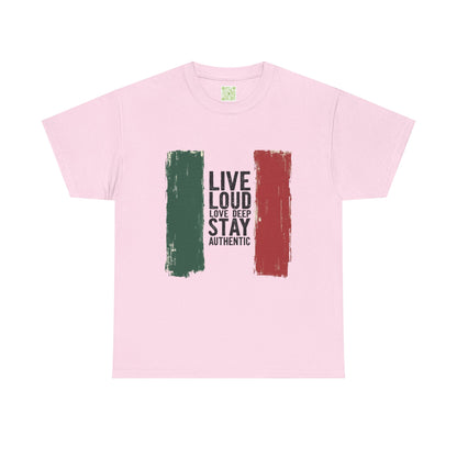Viva La Vida Mexico Shirt, Live Loud Love Deep Stay Authentic, Mexico Pride, Mexican Independence, Mexican Culture, Hispanic Heritage