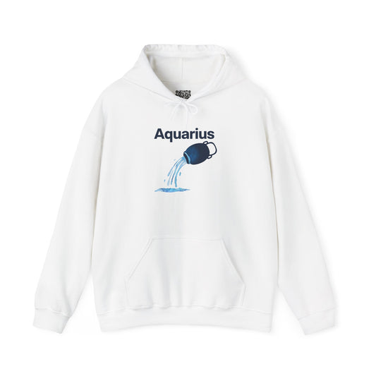 Aquarius Zodiac Hoodie, Astrology Sweatshirt, Birthday Gift, Unisex Pullover, Horoscope Apparel, Comfortable Style