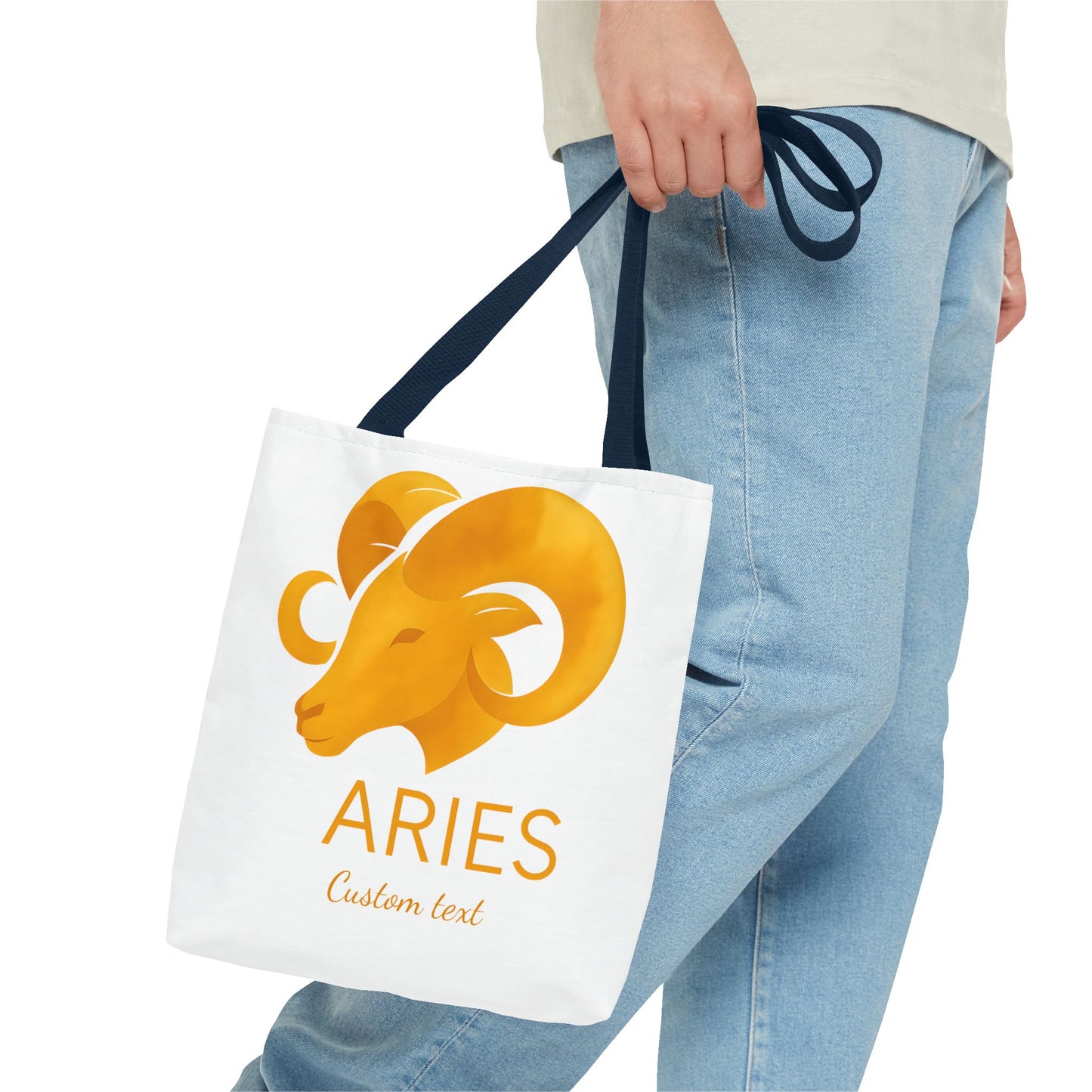 Aries Zodiac Personalized Tote Bag, Artistic Tote Bag, Astrology Bag, Unique Tote Bag, Aries Birthday Gift