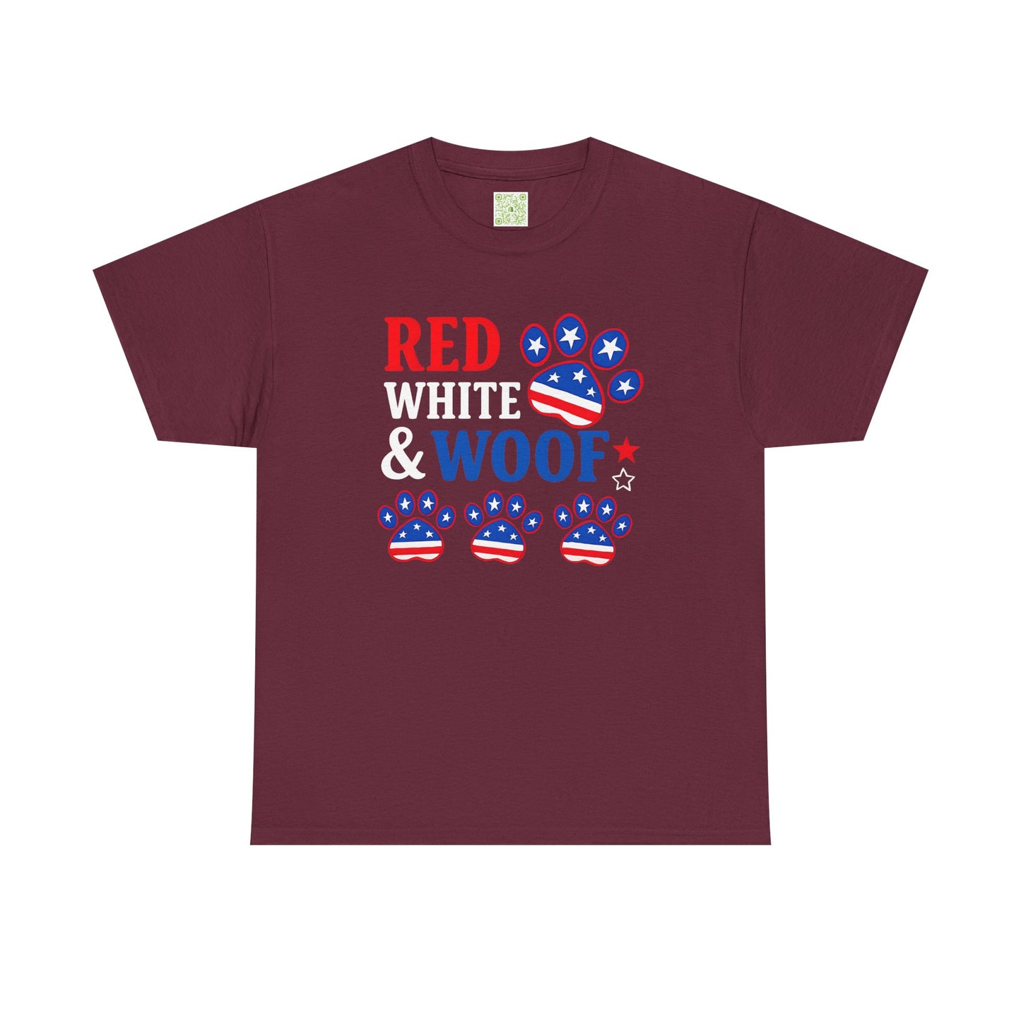 Patriotic Dog Lover Tee, USA Dogs Shirt, Red White & Woof, Fourth of July Shirt, American Shirt, Dog Lovers Gift