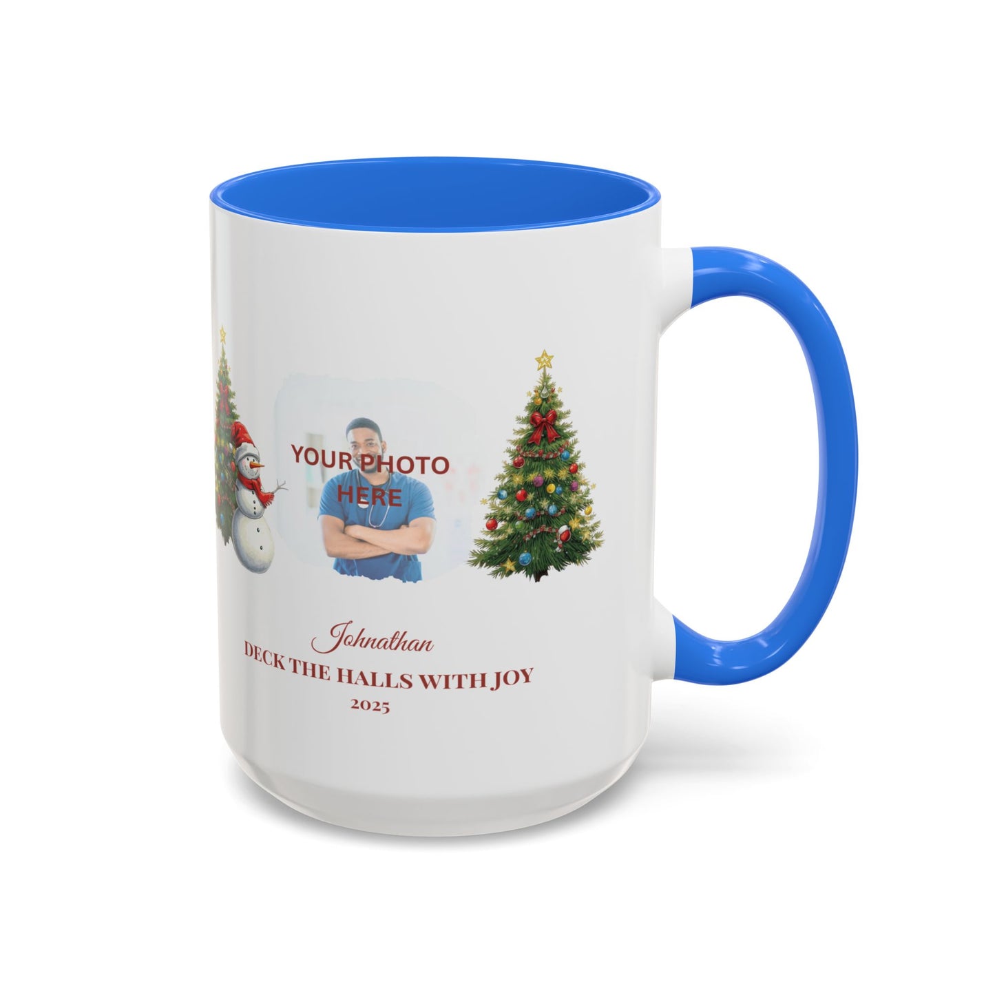 Personalized Snowman Mug with Custom Photo – Cute Christmas Cocoa Cup, Holiday Gift for Neighbors, Snowman Coffee Mug 2025