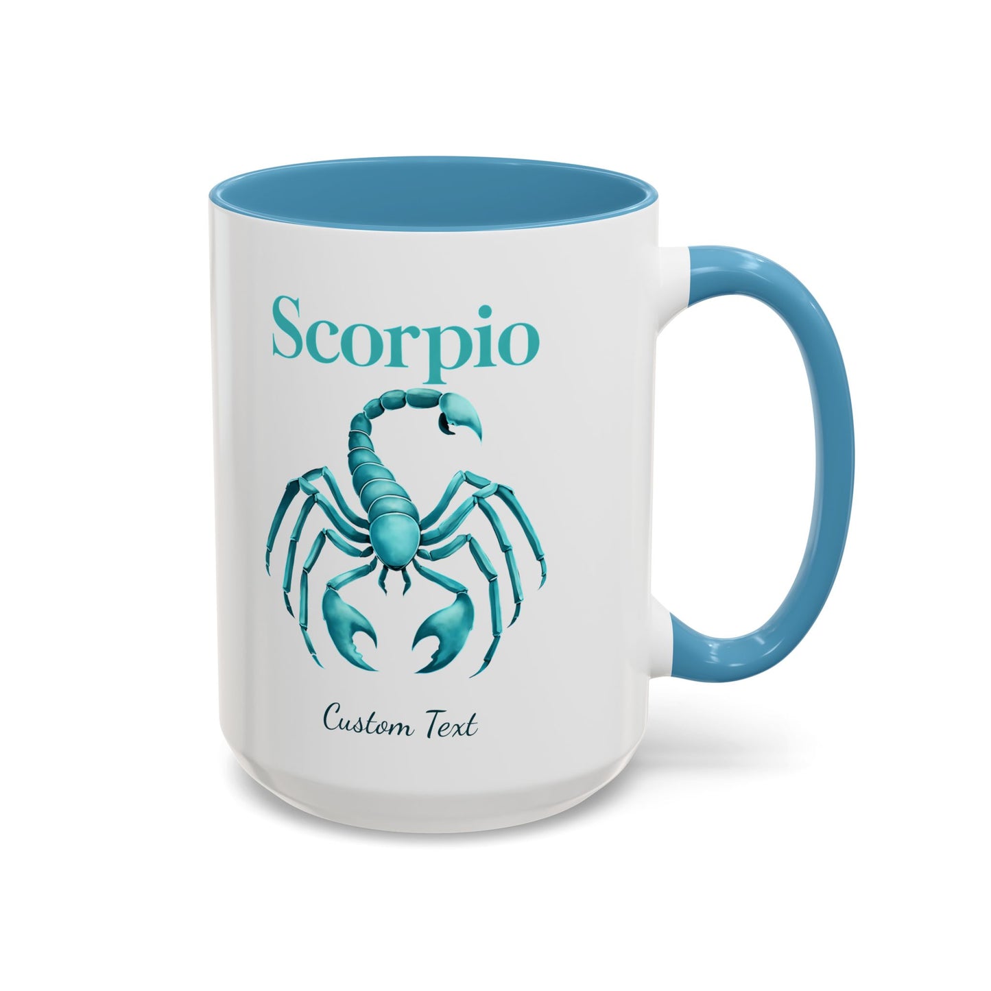 Personalized Scorpio Zodiac Accent Coffee Mug, Astrology Mug, Zodiac Sign Gift, Custom Scorpio Birthday Gift