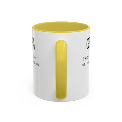 Personalized Grandpa Mug, Gift from Grandchild, Custom Message Coffee Cup, Grandpa Birthday Gift, Father’s Day Mug, Sentimental Gift for Grandpa