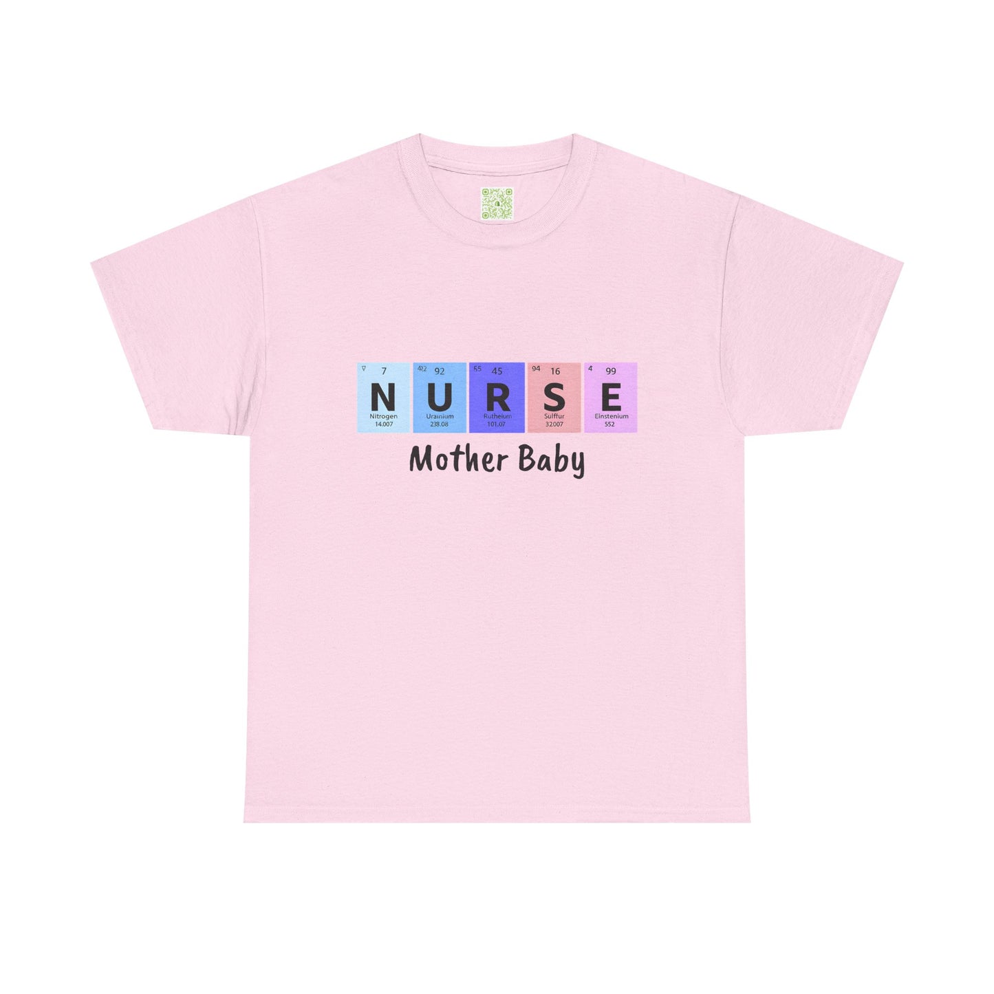 Postpartum Nurse Periodic Table Elements Tee,  Mother Baby Nurse Shirt, Nurse Practitioner, Unisex Tee Gift