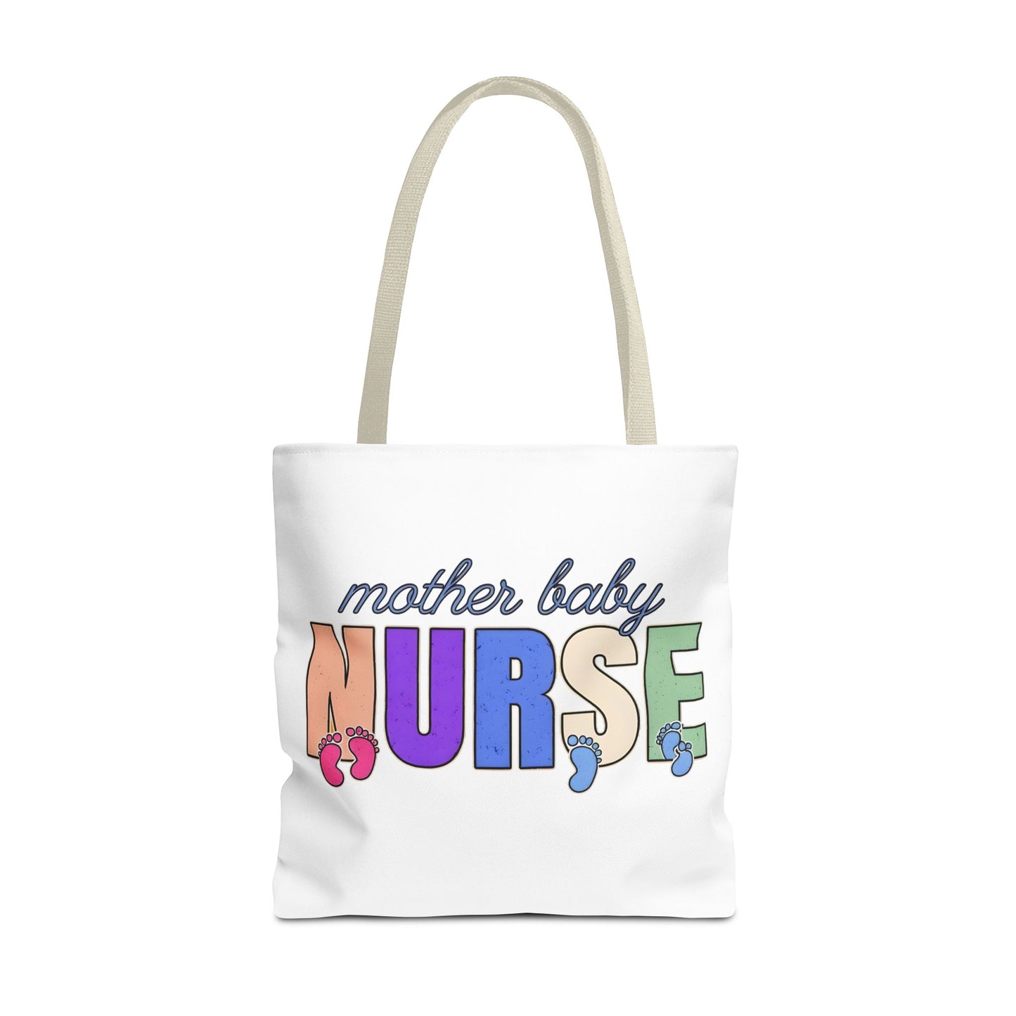 Postpartum Mother Baby Nurse Tote Bag, Nurse Appreciation, Cute Nurse Bag, Labor and Delivery, Midwife Gift