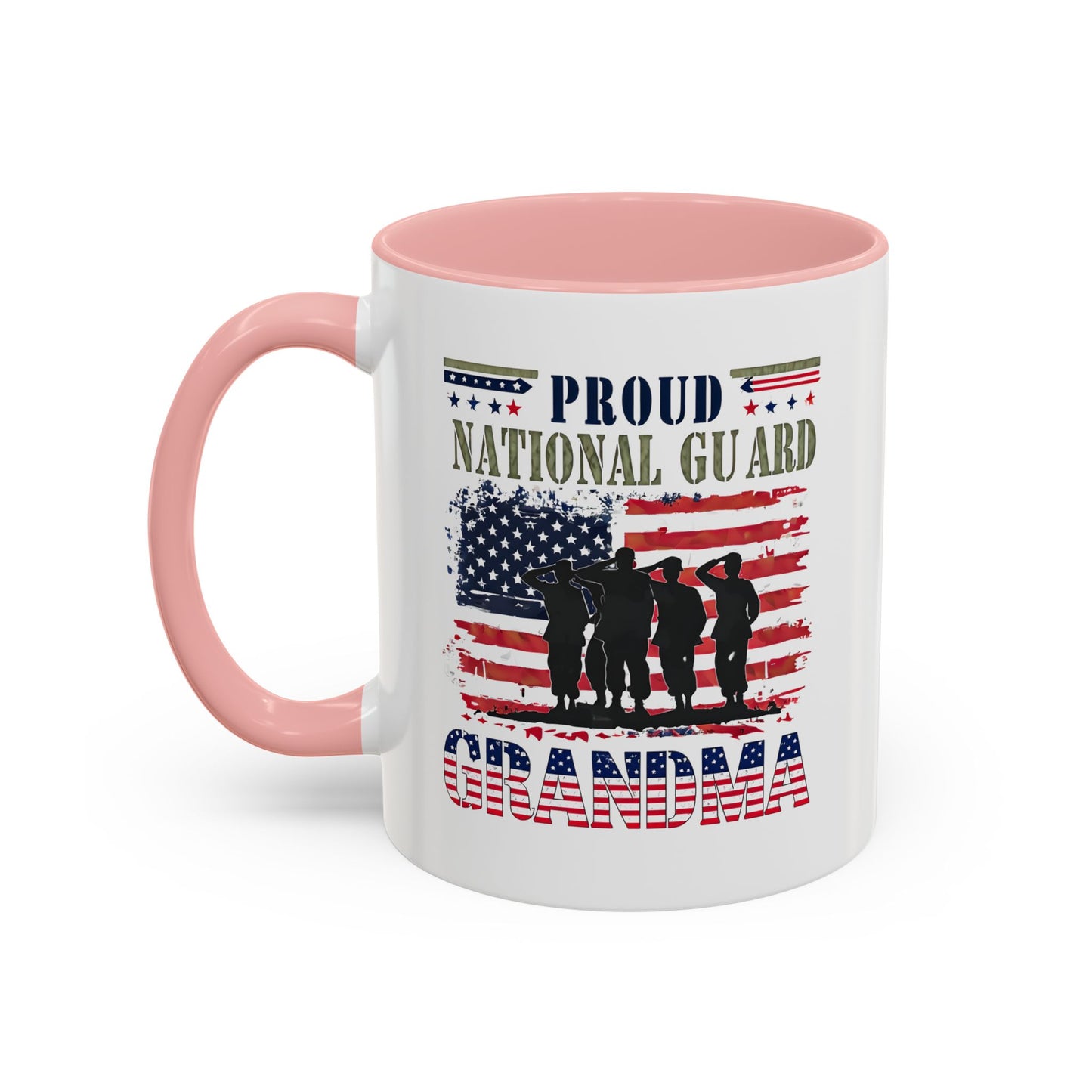 Patriotic National Guard Grandma Mug, Army National Guard, Gift for Heroes, Veteran Appreciation, Military Family Gift
