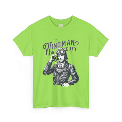 Wingman on Duty TShirt, Unisex Wingman Tee, Best Friend Gift, Gift for Him, Adventure Apparel, Casual Heavy Cotton Shirt, Leader Night Out