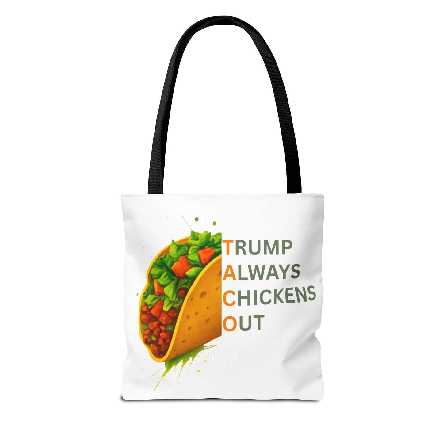 Trump Always Chickens Out TACO Tote, Subtle Anti Trump, Democrat Gift Tote, FDT Tote, Anti-MAGA, Political Tote