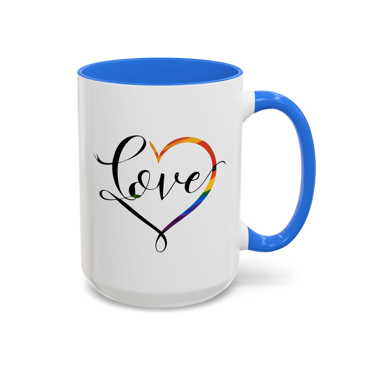 Celebration Rainbow Heart Mug  - Celebrate Diversity and Unity  - Valentine's Gift - Pride Celebration Mug