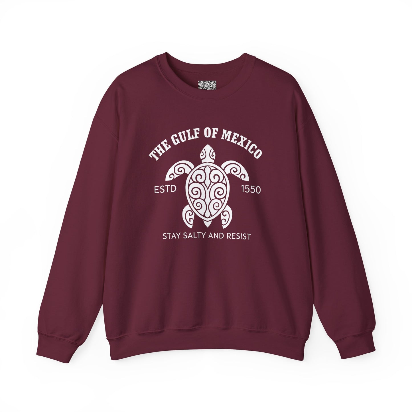 Gulf of Mexico Turtle Sweatshirt - Stay Salty and Resist