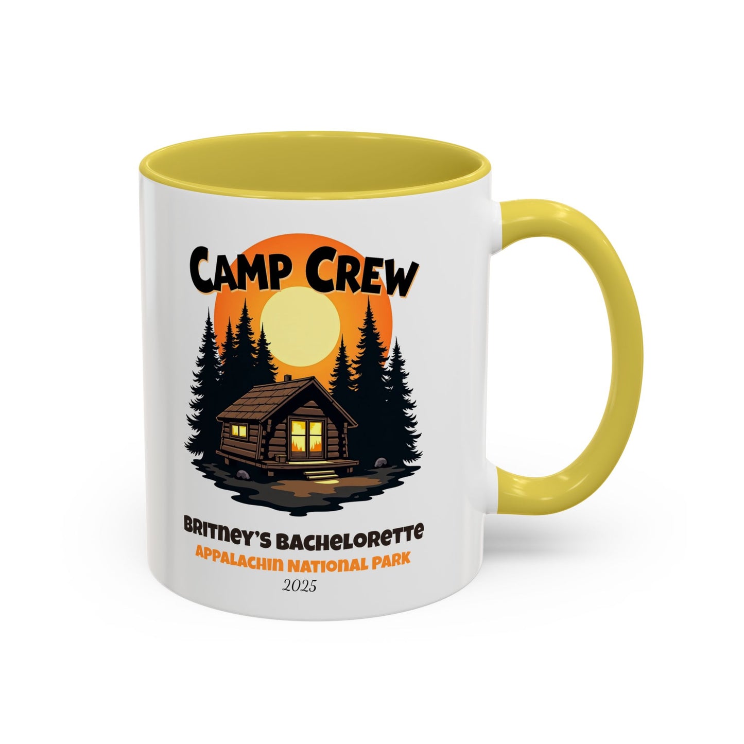 Camp Crew Accent Coffee Mug, Hen Party Favors, Camp Bachelorette, Bachelorette Cup, Girls Trip Gifts, Bride Tribe