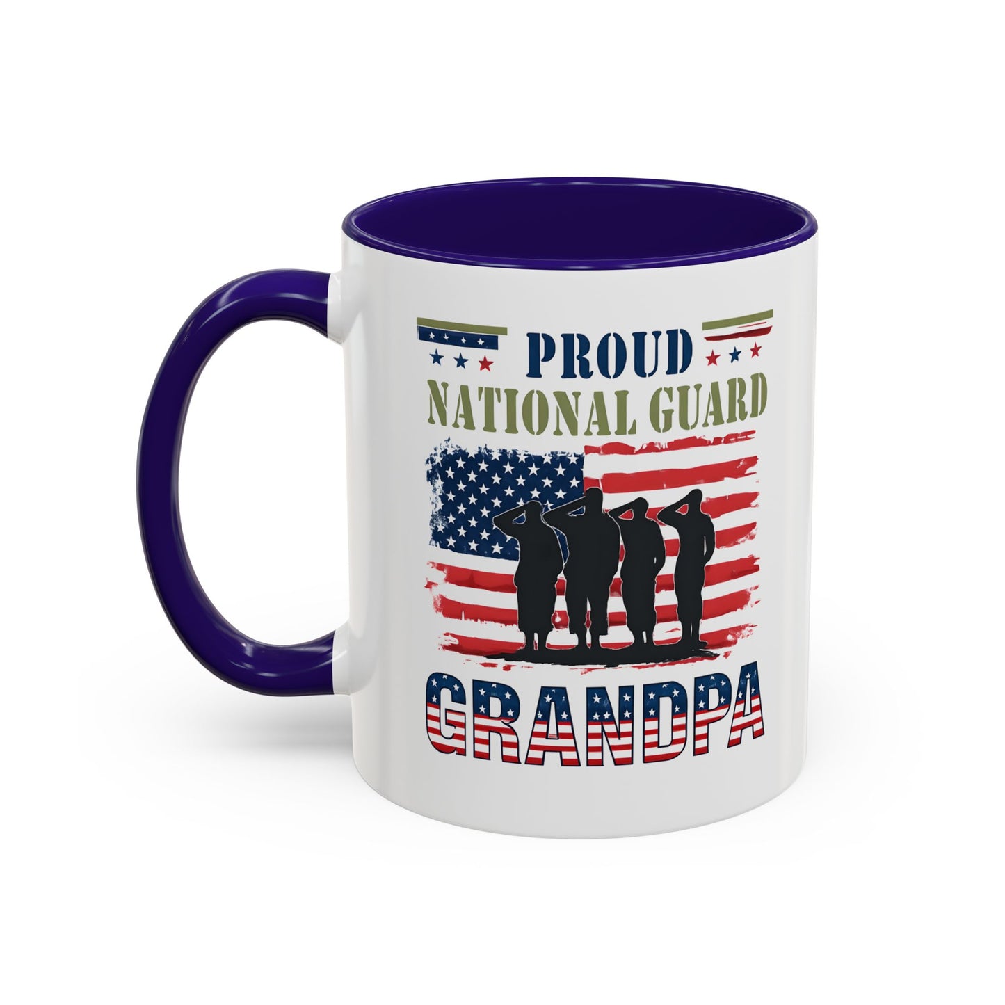 National Guard, Proud Grandpa Coffee Mug, Veteran Appreciation, Gift for Heroes, Military Family Gift