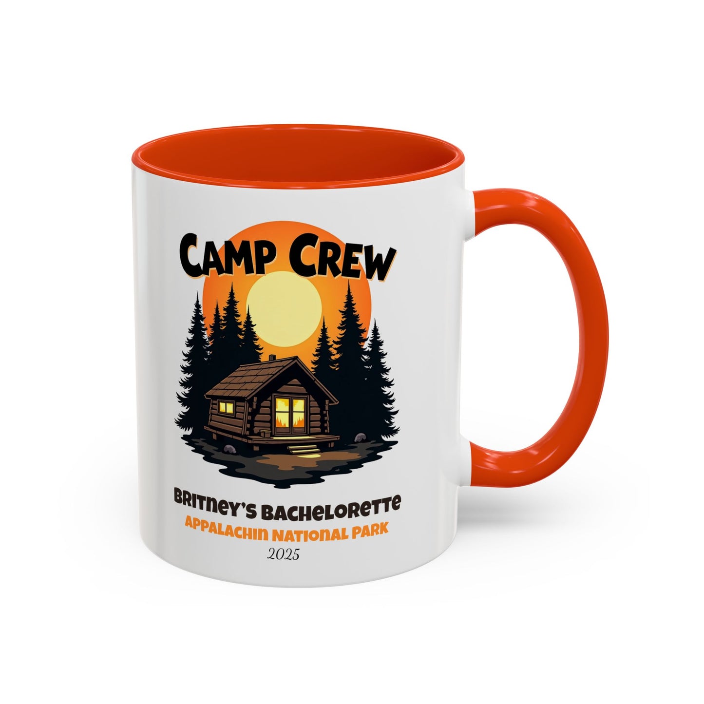 Camp Crew Accent Coffee Mug, Hen Party Favors, Camp Bachelorette, Bachelorette Cup, Girls Trip Gifts, Bride Tribe