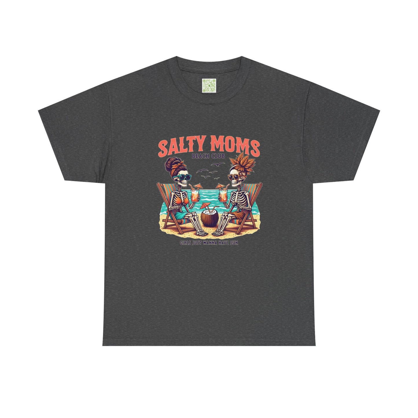 Salty Moms Beach Club Unisex Tee, Summer Fun Shirt, Beach Day Tee, Beachwear Gift, Mom Gift, Graphic Tee