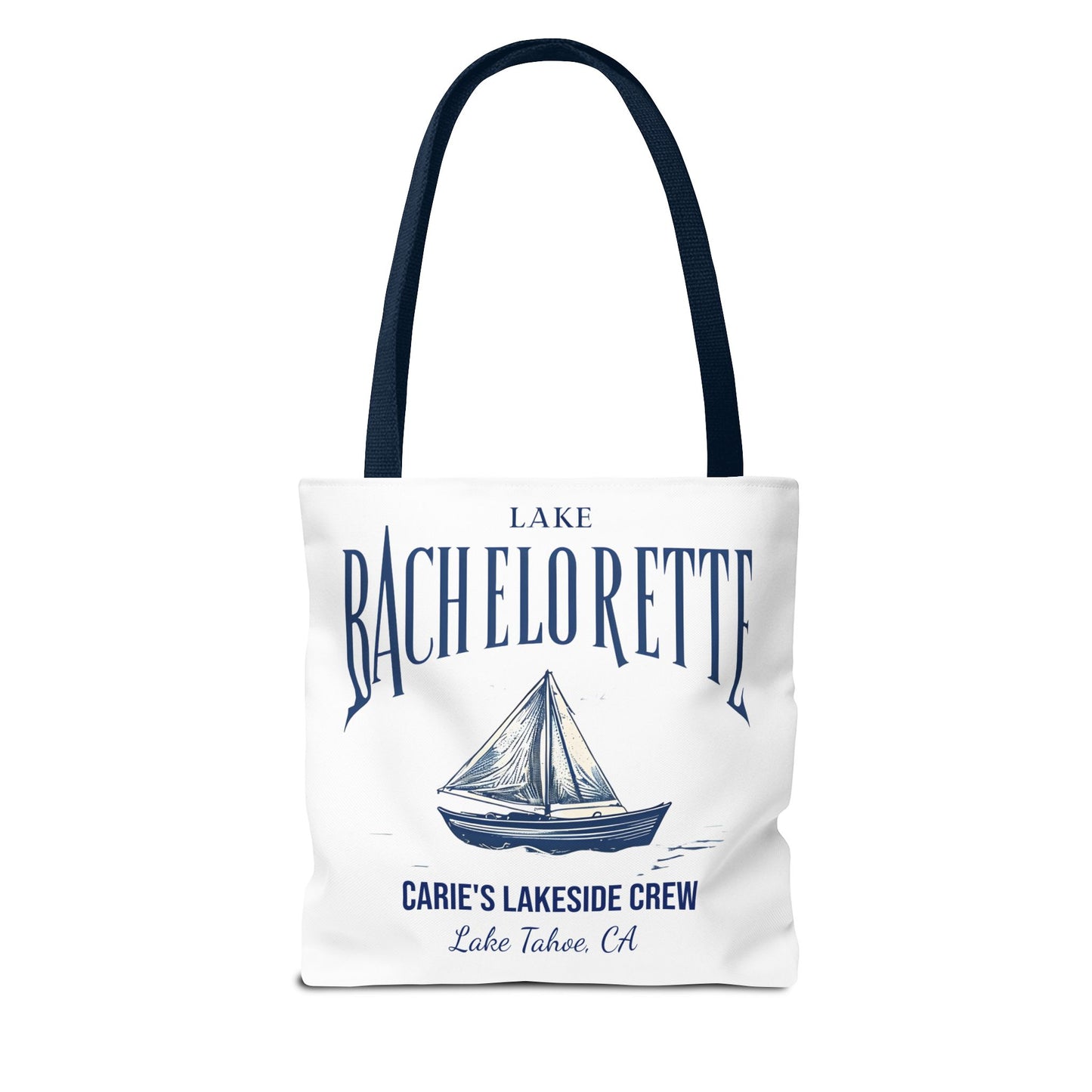 Let's Get Nauti Personalized Tote Bag, Bride Tote Bag, Bridesmaid Tote Bag, Hen Party Favors, Bride Tribe, Lake Bachelorette