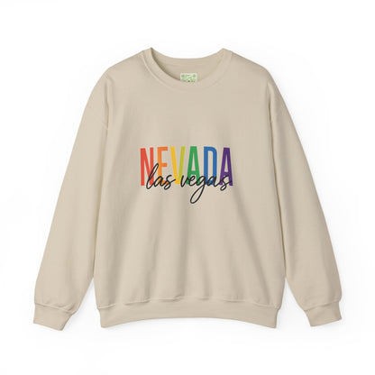 Nevada Las Vegas Pride Crewneck Sweatshirt, Pride Month Shirt, Bisexual Shirt, Queer Shirt, LGBT Shirt, Trans Shirt