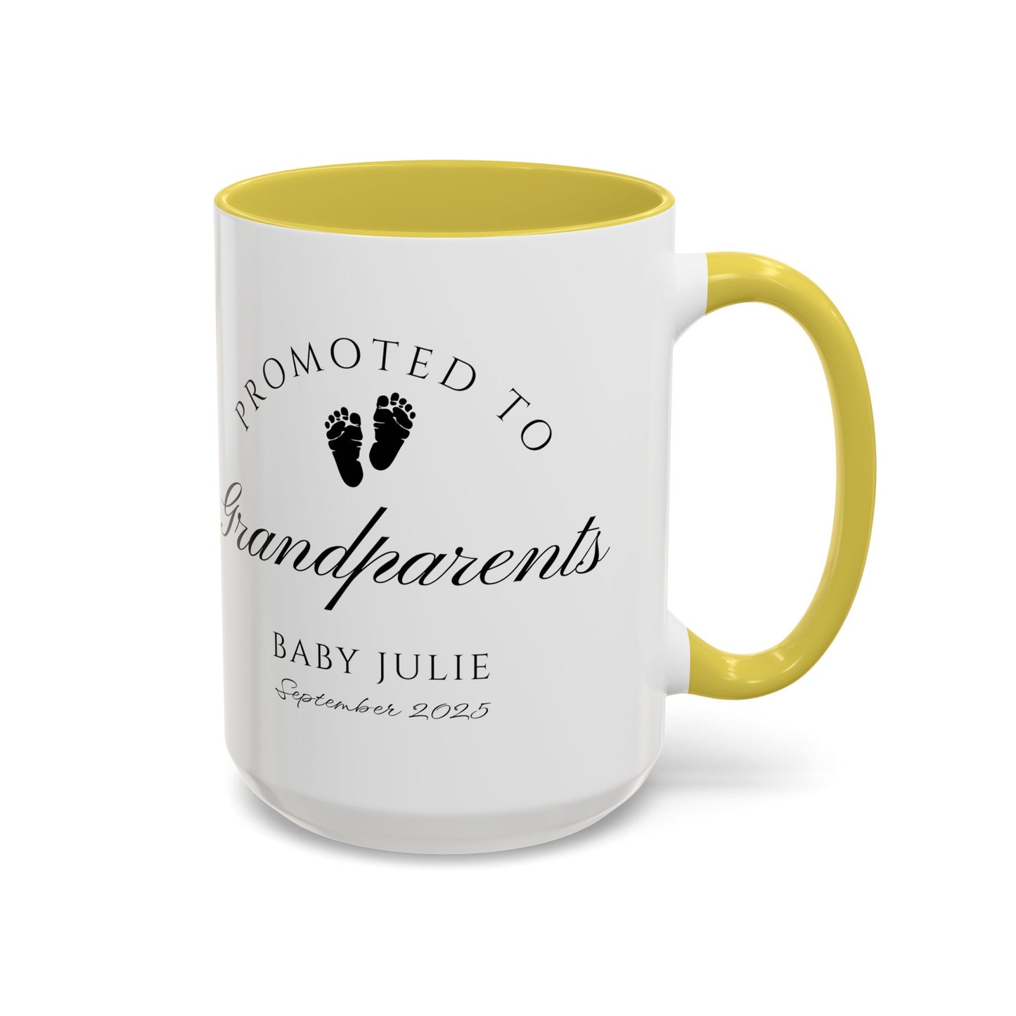 Promoted to Grandparents Mug, Pregnancy Announcement Coffee Cup, Baby Reveal Gift, New Grandparent Mug, Personalized Baby Announcement