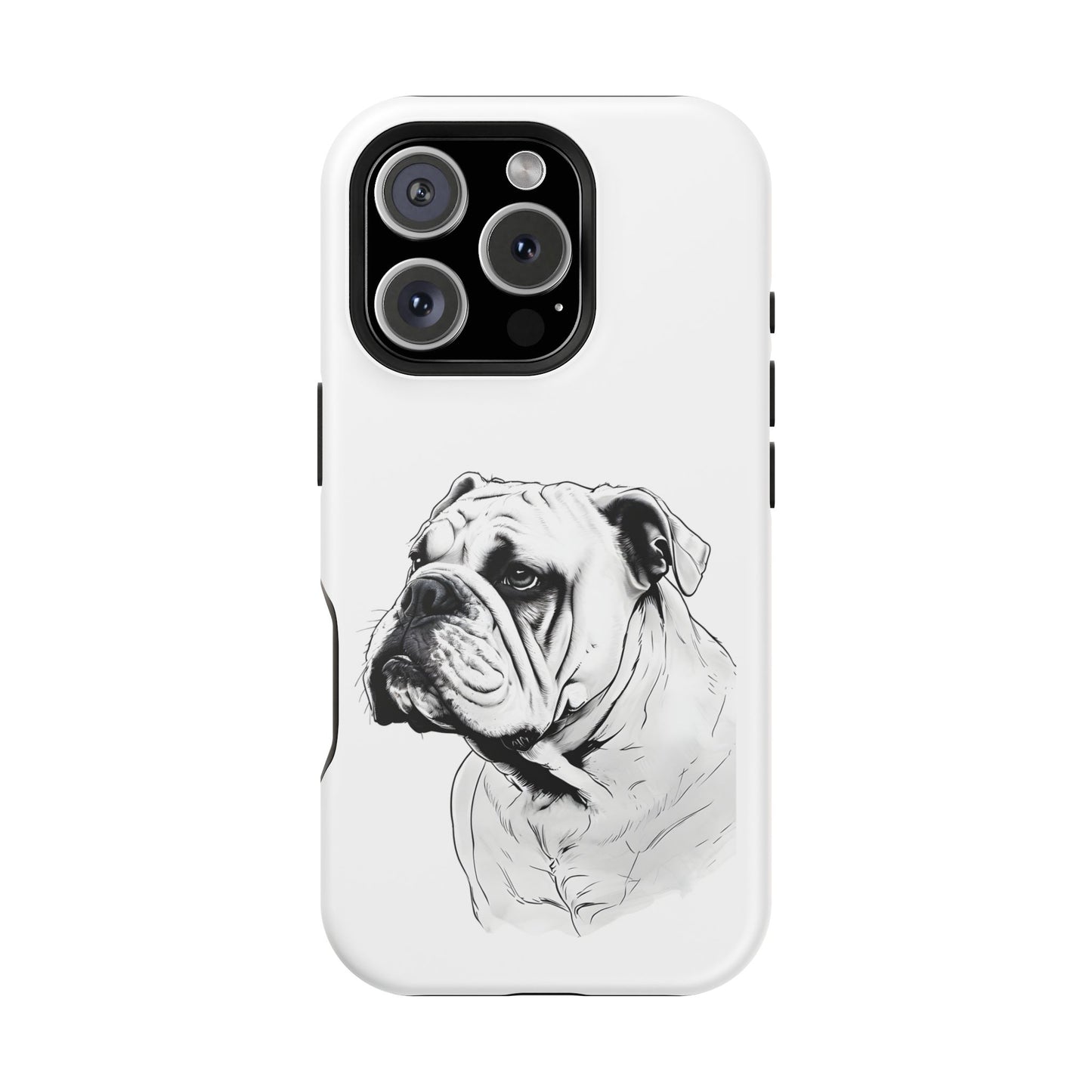Bulldog Magnetic Tough Cases - Durable Phone Protection, Pet Lovers Gift, Animal Accessories, Unique Design, Personalized Tech