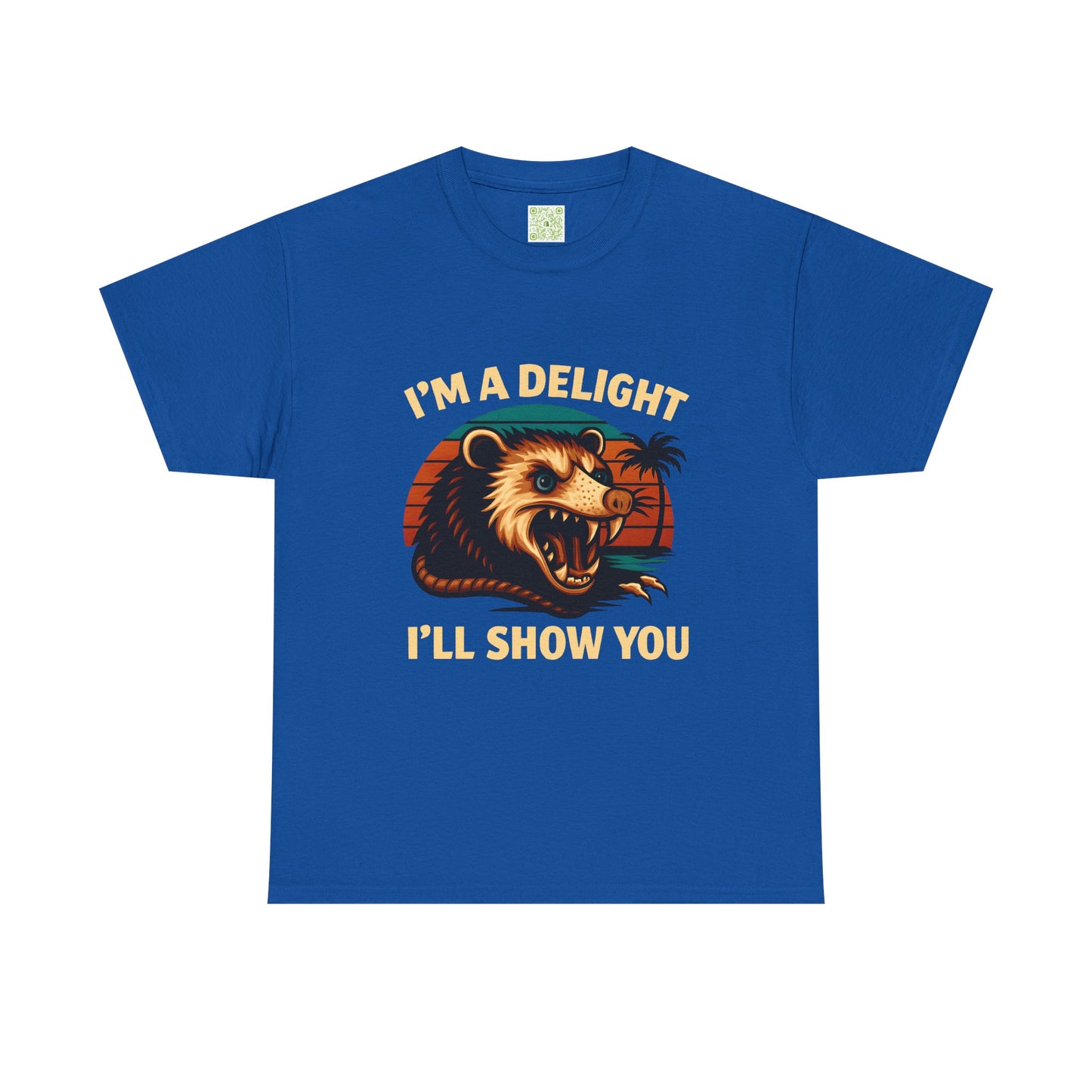 Angry Opossum Shirt, "I’m a Delight, I’ll Show You", Funny Opossum, Opossum Lover Shirt, Graphic Tee, Top Selling T-Shirts