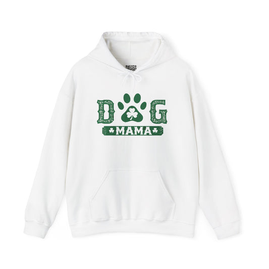 Dog Mama Hoodie, Luck of the Irish, Perfect for Pet Lovers, Cozy Gift for Dog Moms, Dog Lover Sweatshirt