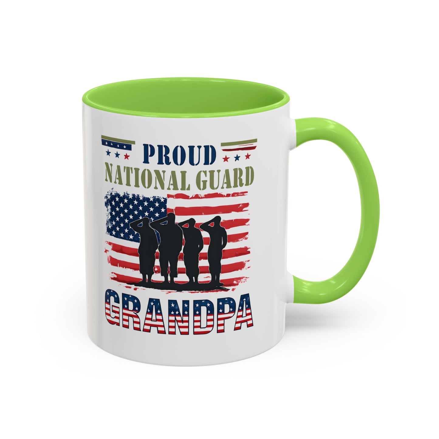 National Guard, Proud Grandpa Coffee Mug, Veteran Appreciation, Gift for Heroes, Military Family Gift