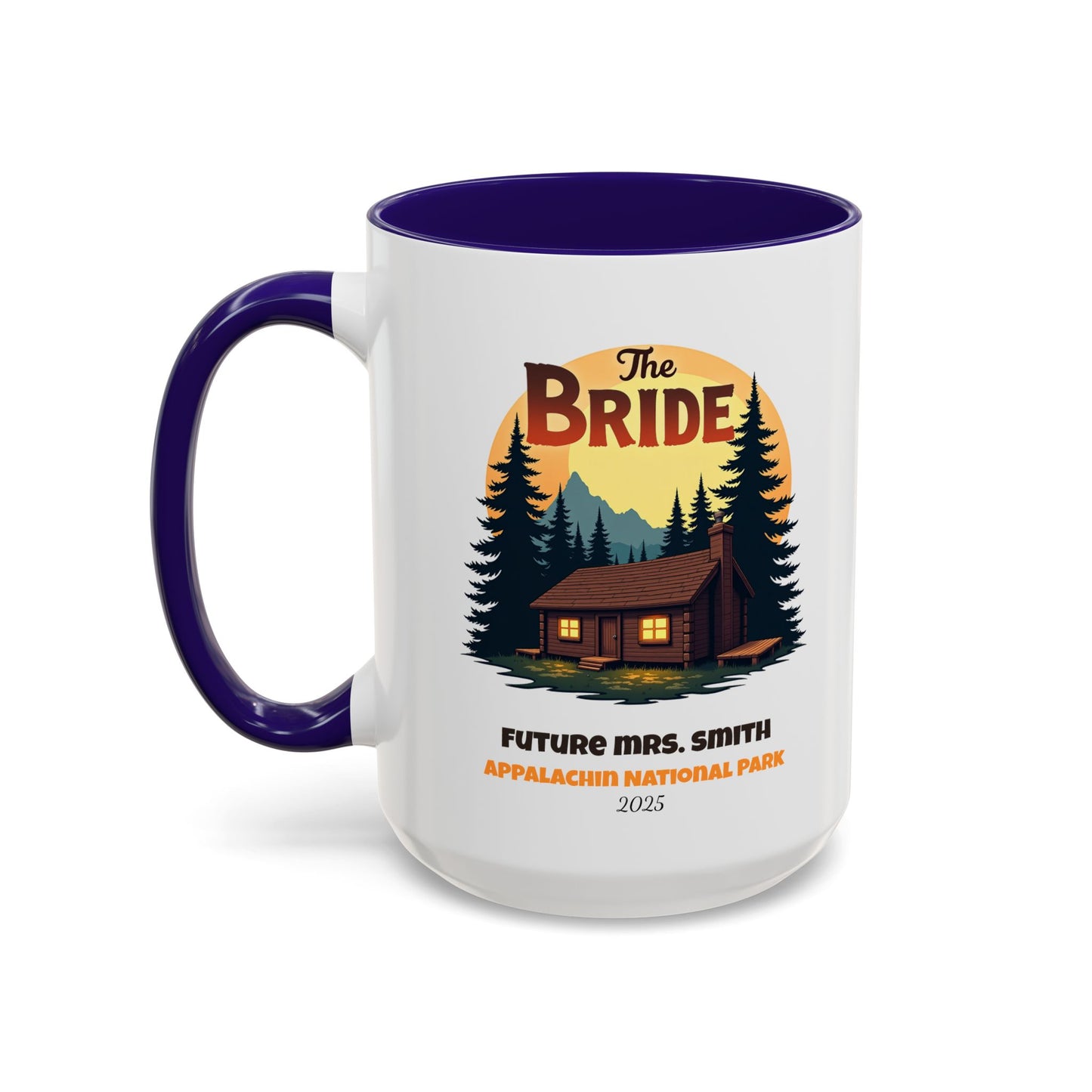 Camp Bride Accent Coffee Mug, Hen Party Favors, Bachelorette Cup, Girls Trip Gifts, Camp Bach, Bride Tribe
