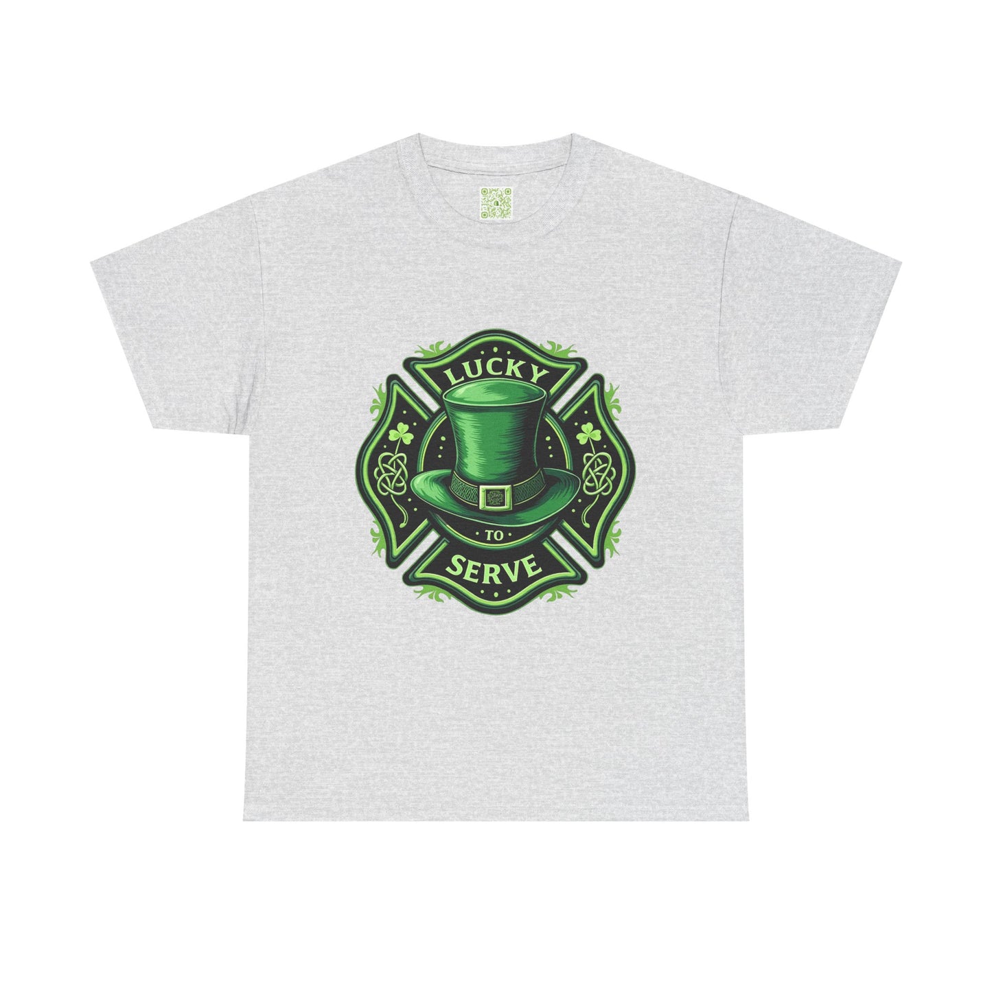 Firefighting Lucky to Serve Tee, Firefighter Gift, Shamrock Tee, St Patrick's Firefighter Day Tee, Fireman Shirt, Firemen Gift