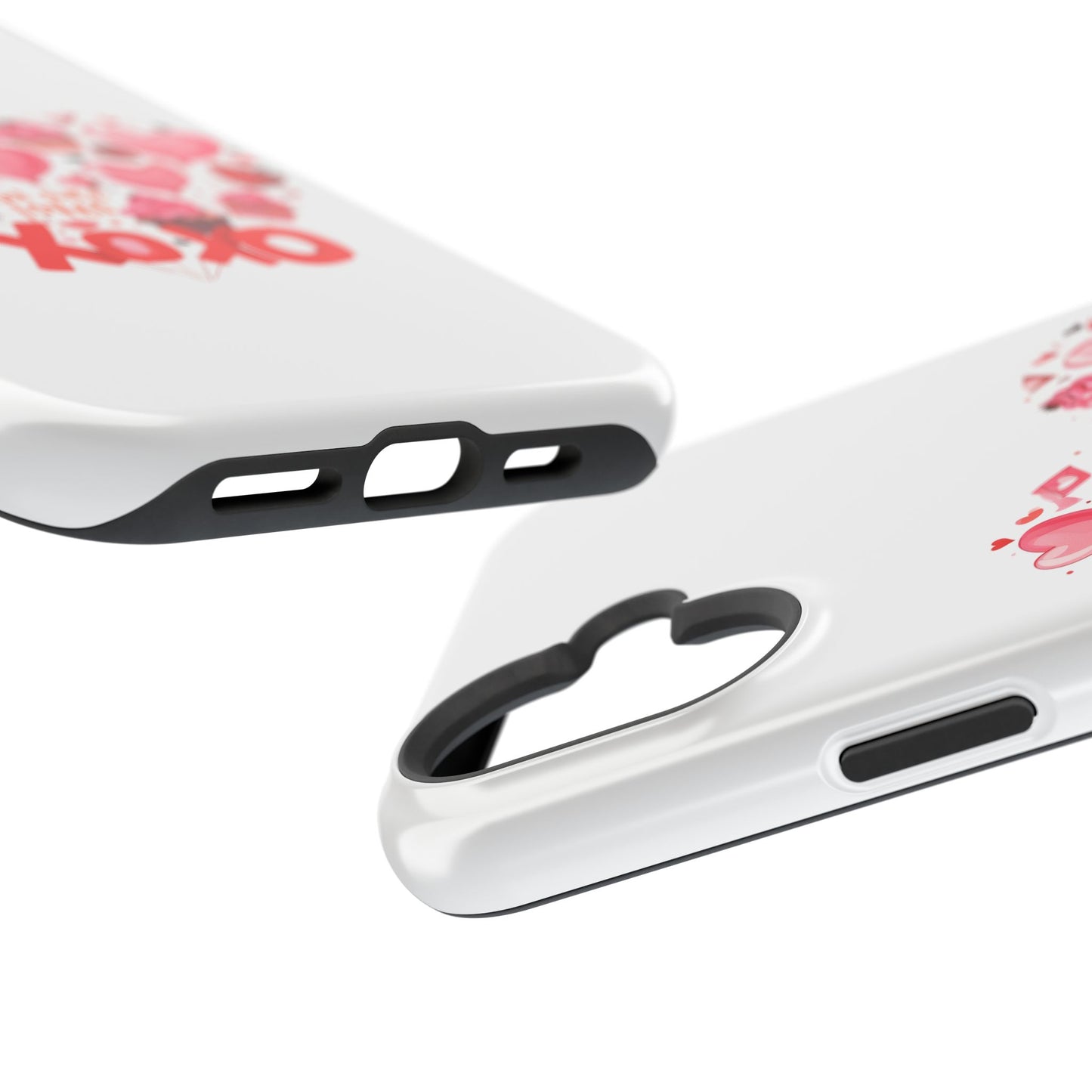 Valentine's Day Magnetic Tough Cases, Cute Phone Cover, Gift for Her, Love Heart Design, Personalizable Tech Accessory