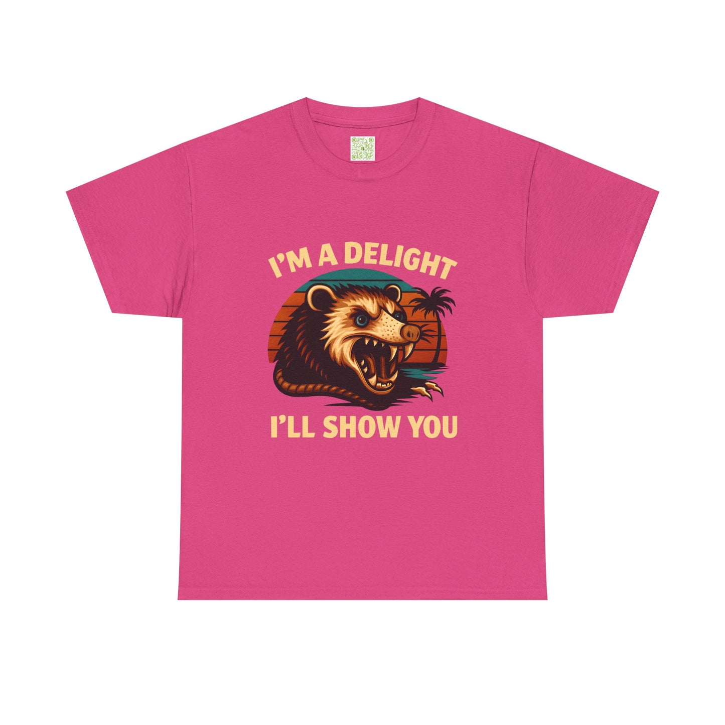 Angry Opossum Shirt, "I’m a Delight, I’ll Show You", Funny Opossum, Opossum Lover Shirt, Graphic Tee, Top Selling T-Shirts