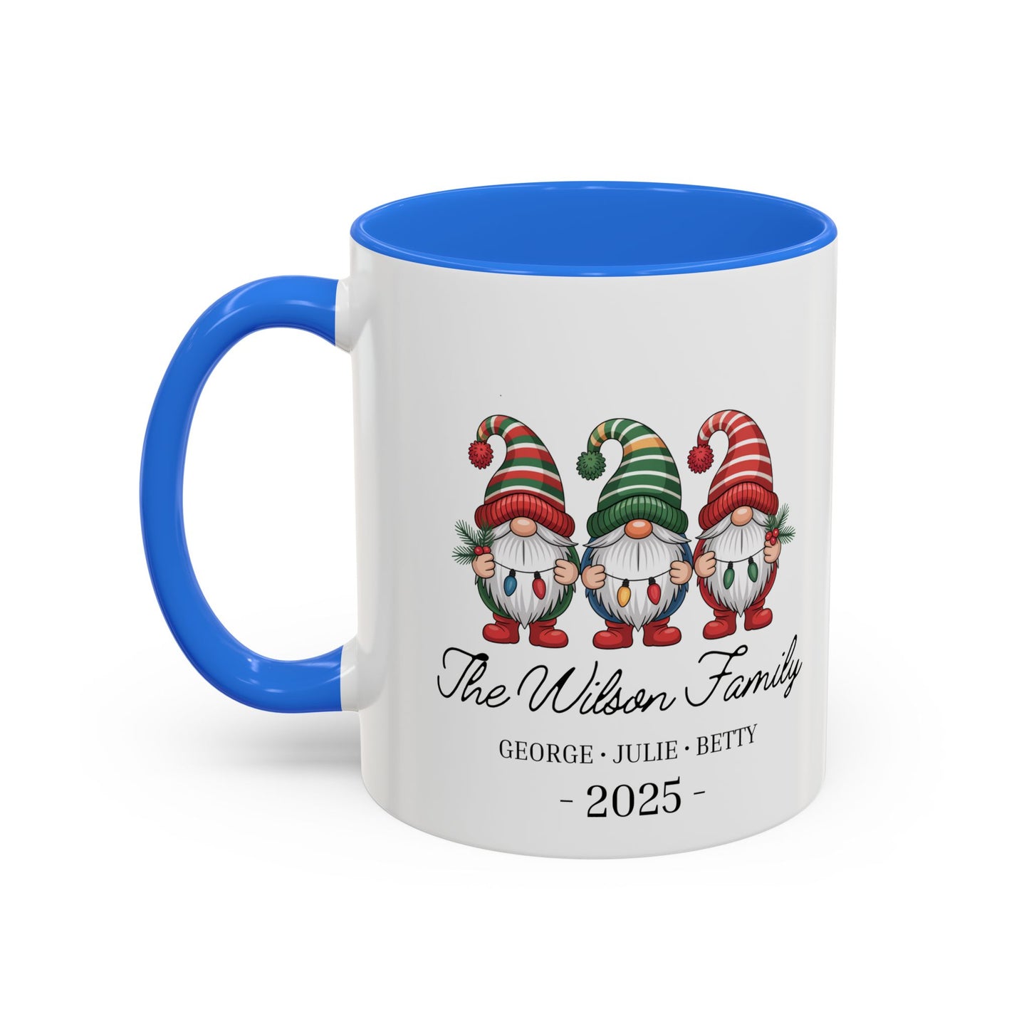 gnome mug, Personalized Family Gnome Christmas Mug, Custom Family Name 2025 Coffee Cup, Cute Holiday Gift for Family, Christmas Gnome Mug Keepsake