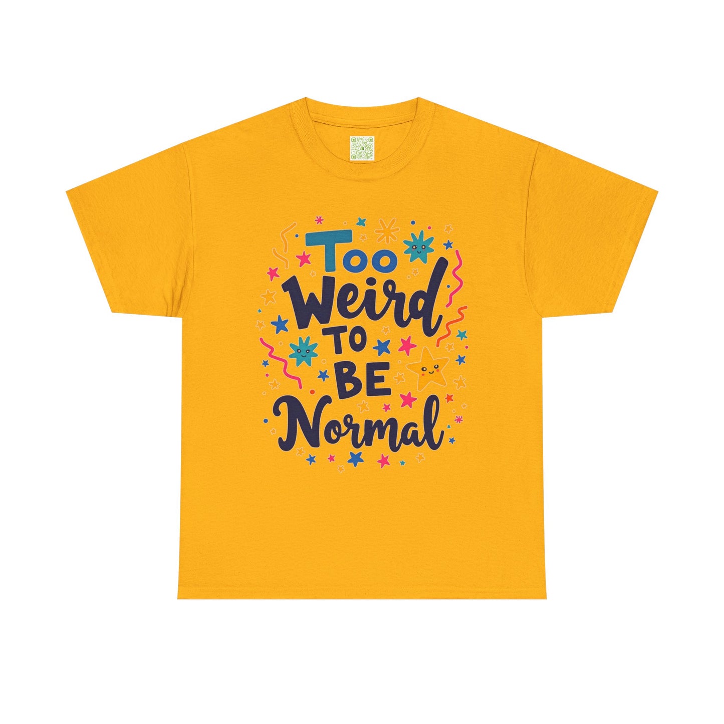 Enneagram 4 Too Weird to be Normal Tee, Unisex Cotton Tshirt, Enneagram Apparel, Statement Graphic Tee, Enneagram Merch