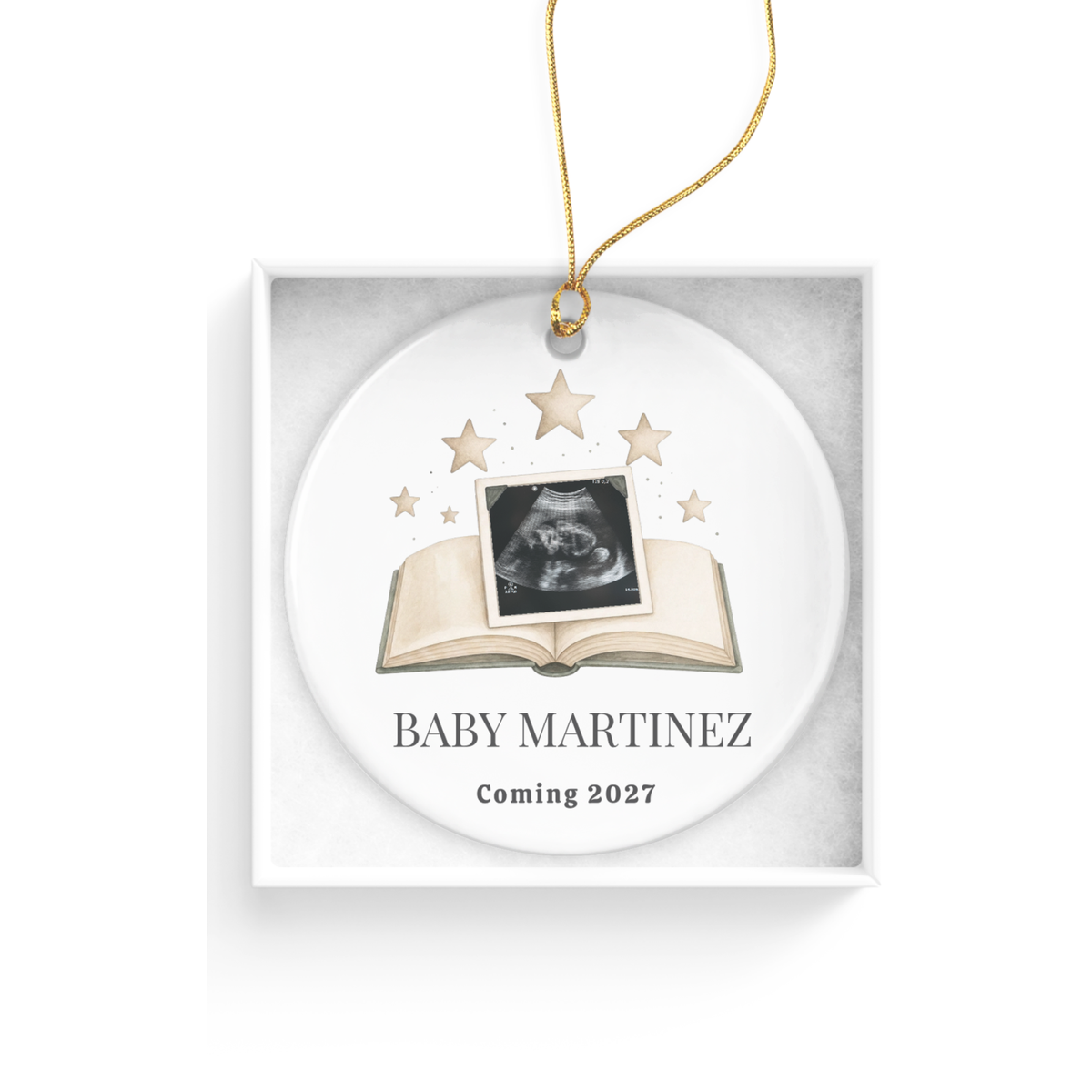 DESIGN F - Expecting & Pregnancy Announcement ornament