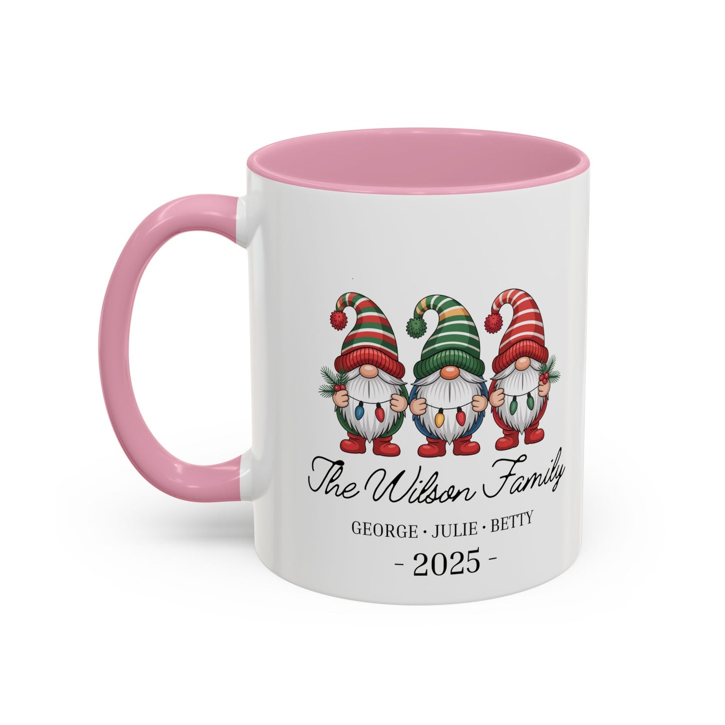 gnome mug, Personalized Family Gnome Christmas Mug, Custom Family Name 2025 Coffee Cup, Cute Holiday Gift for Family, Christmas Gnome Mug Keepsake