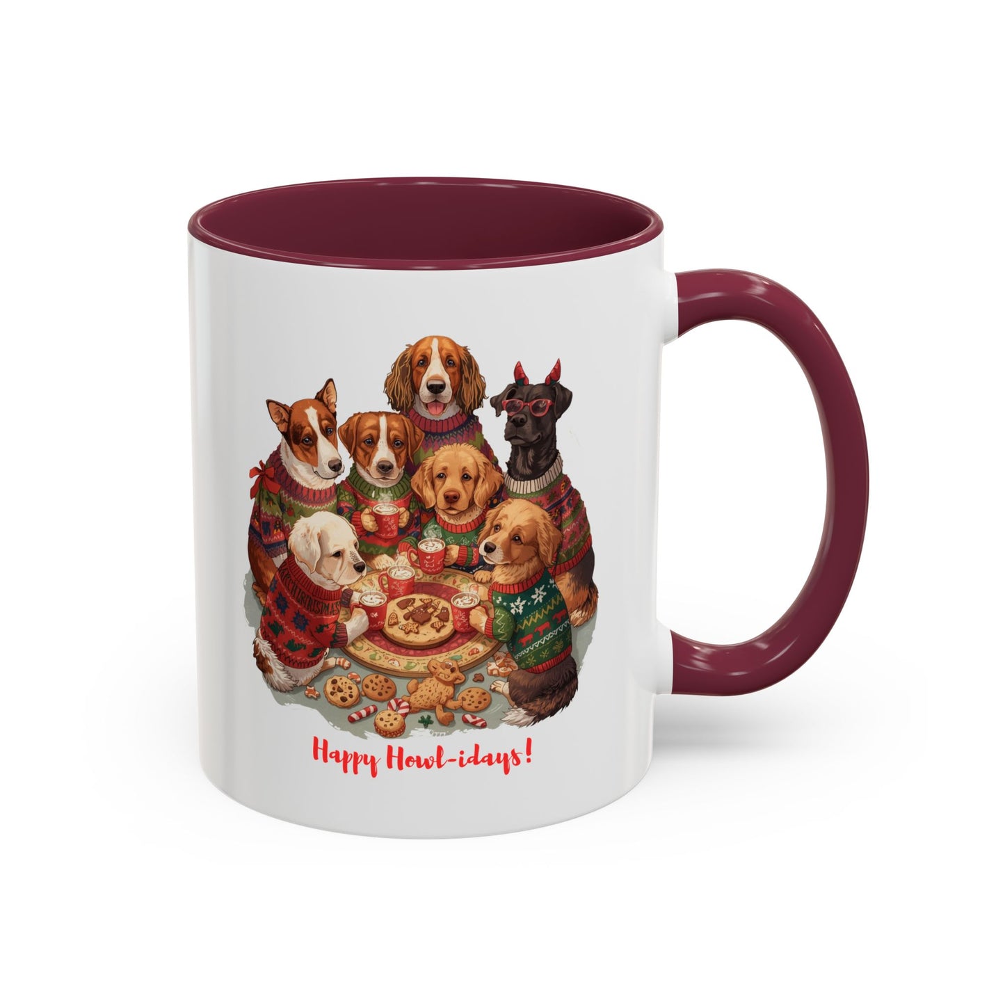 Dog Christmas Mug, Colorful Pet Lover Holiday Mug, Custom Dog Mug, Funny Christmas Dog, Christmas Squad, Merry Christmas Gift