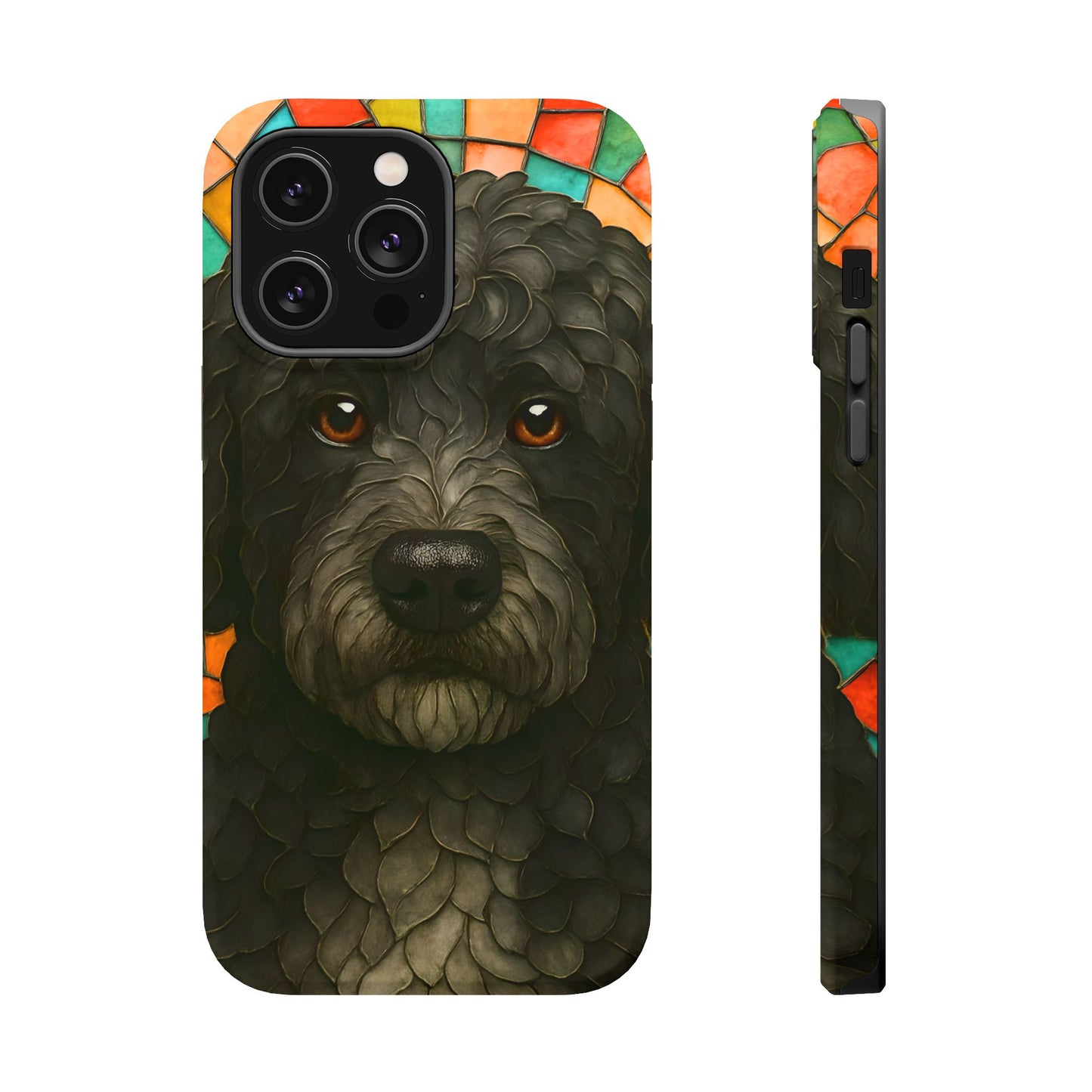 Portuguese Water Dog Mosaic Phone Case, Dog iPhone Case, Portie Dog Phone Case, Dog Lover Gift, Dog Phone Accessory