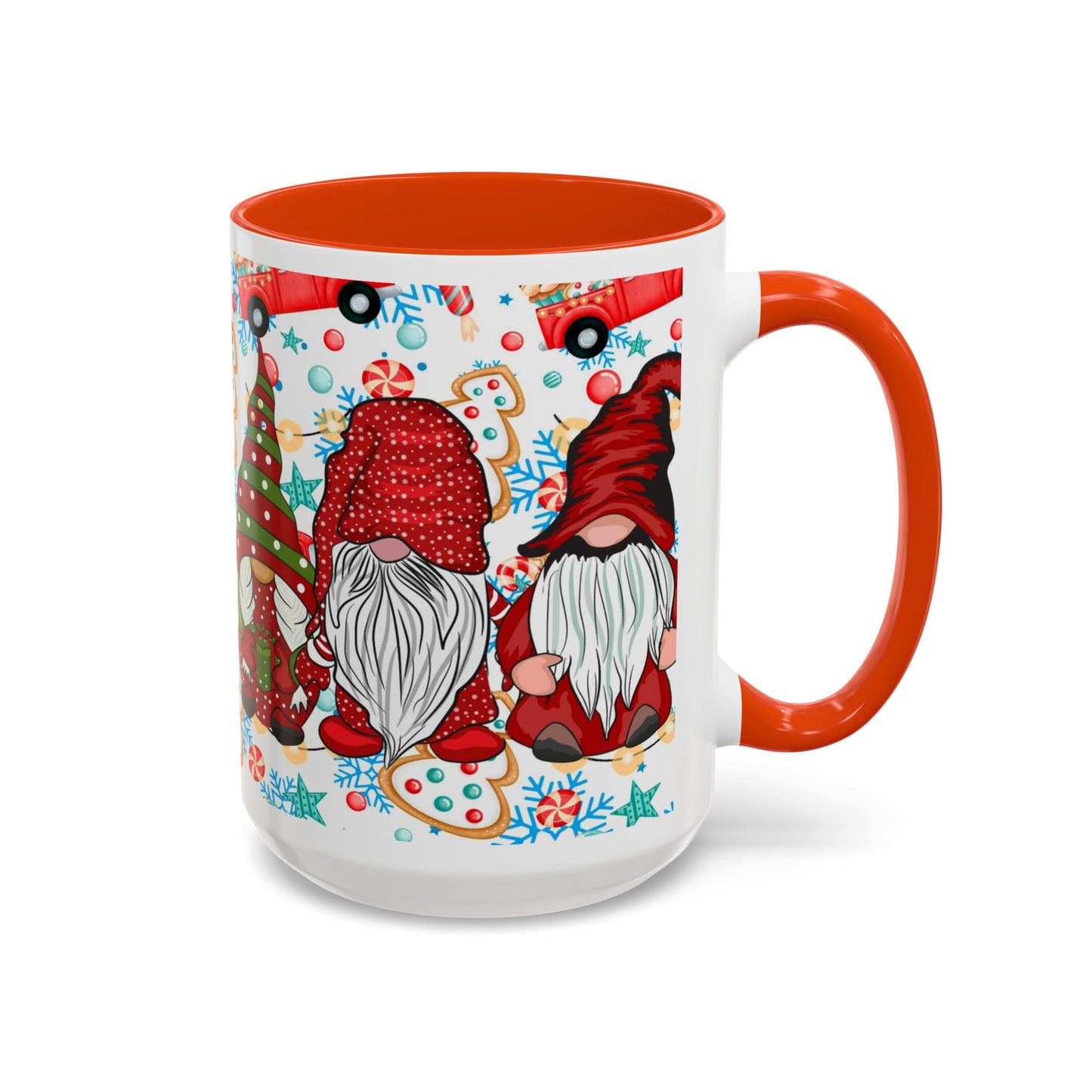 Gingerbread Christmas Gnome Mug with Cookies and Candy, Cute Holiday Coffee Cup, Festive Gnome Lover Gift, Winter Hot Cocoa Mug, Holiday Kitchen Drinkware